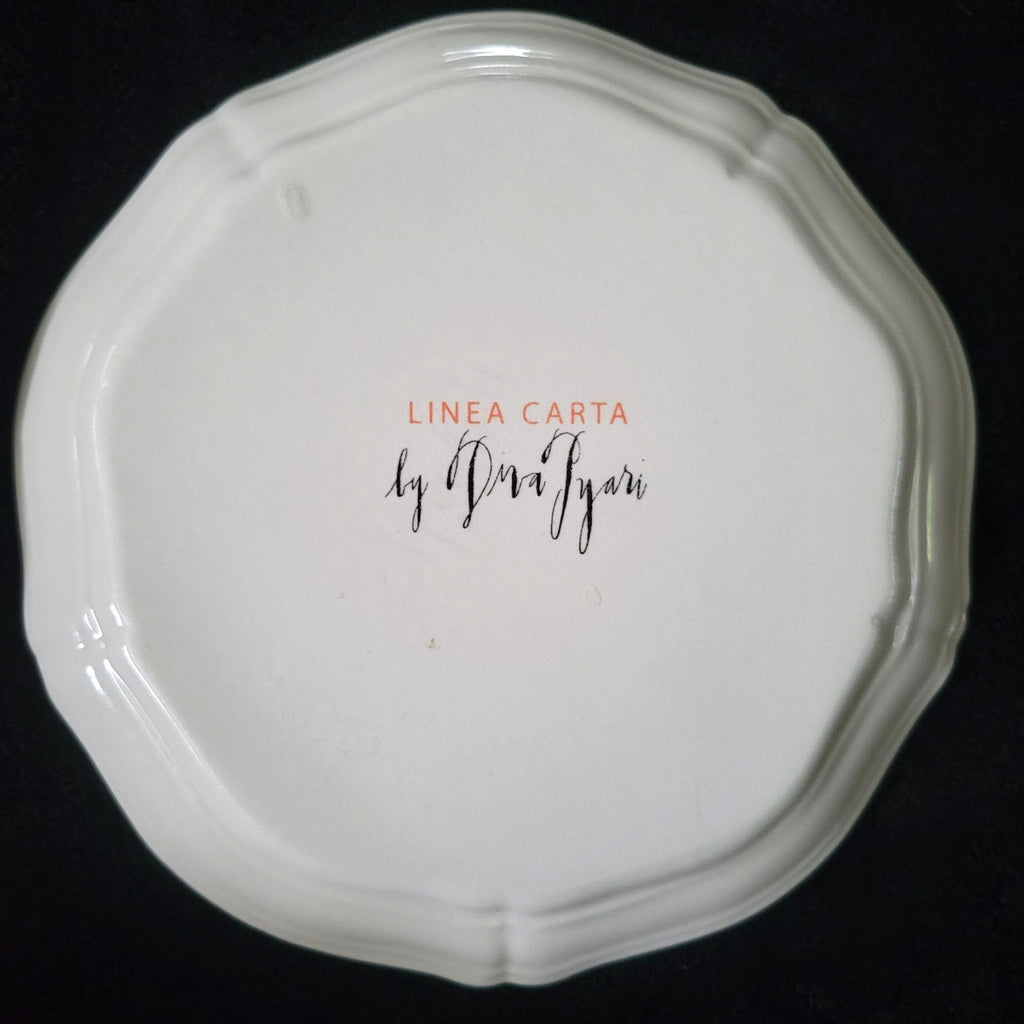 Anthropologie Linea Carta “Dd Delightful” 6.375" Pug Dog Plate By Diva Pyari