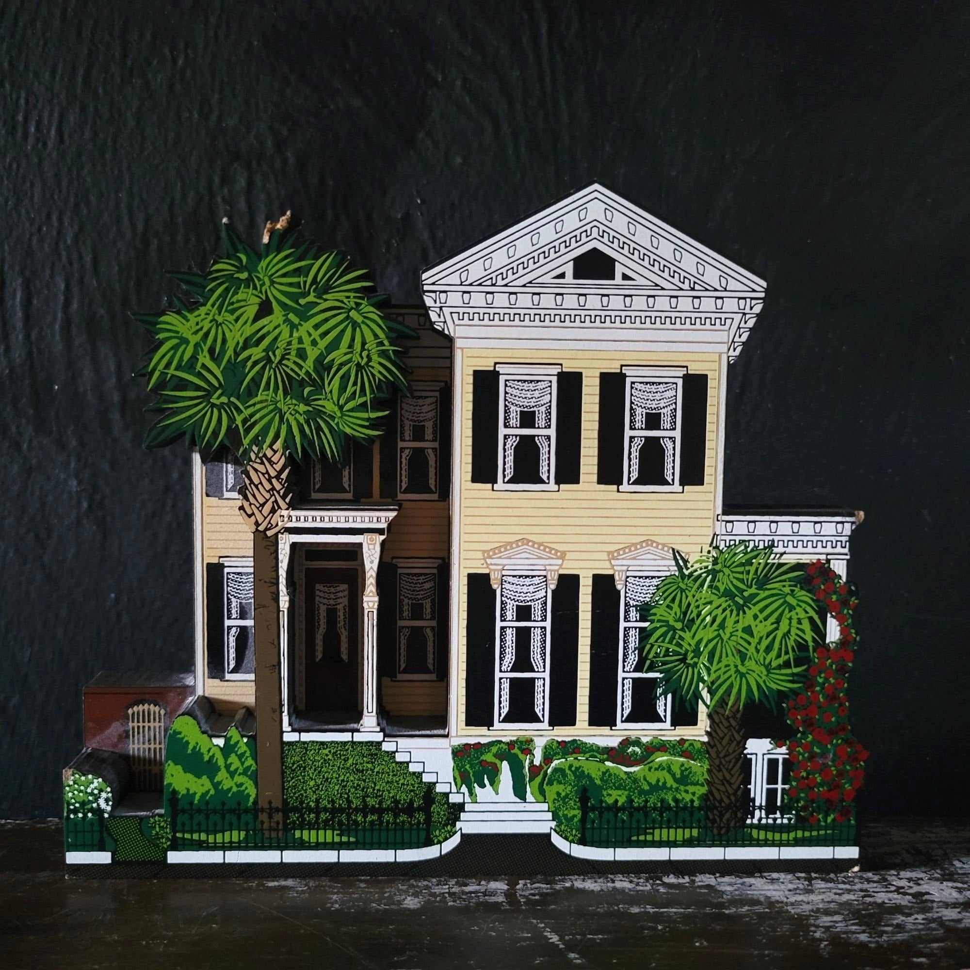 Vtg Wooden Forsyth Park Inn Savannah Georgia By The Cats Meow Collectibles