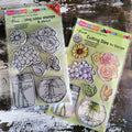 Stampendous Cling Build A Bouquet Rubber Stamp and Coordinating Cutting Die Set
