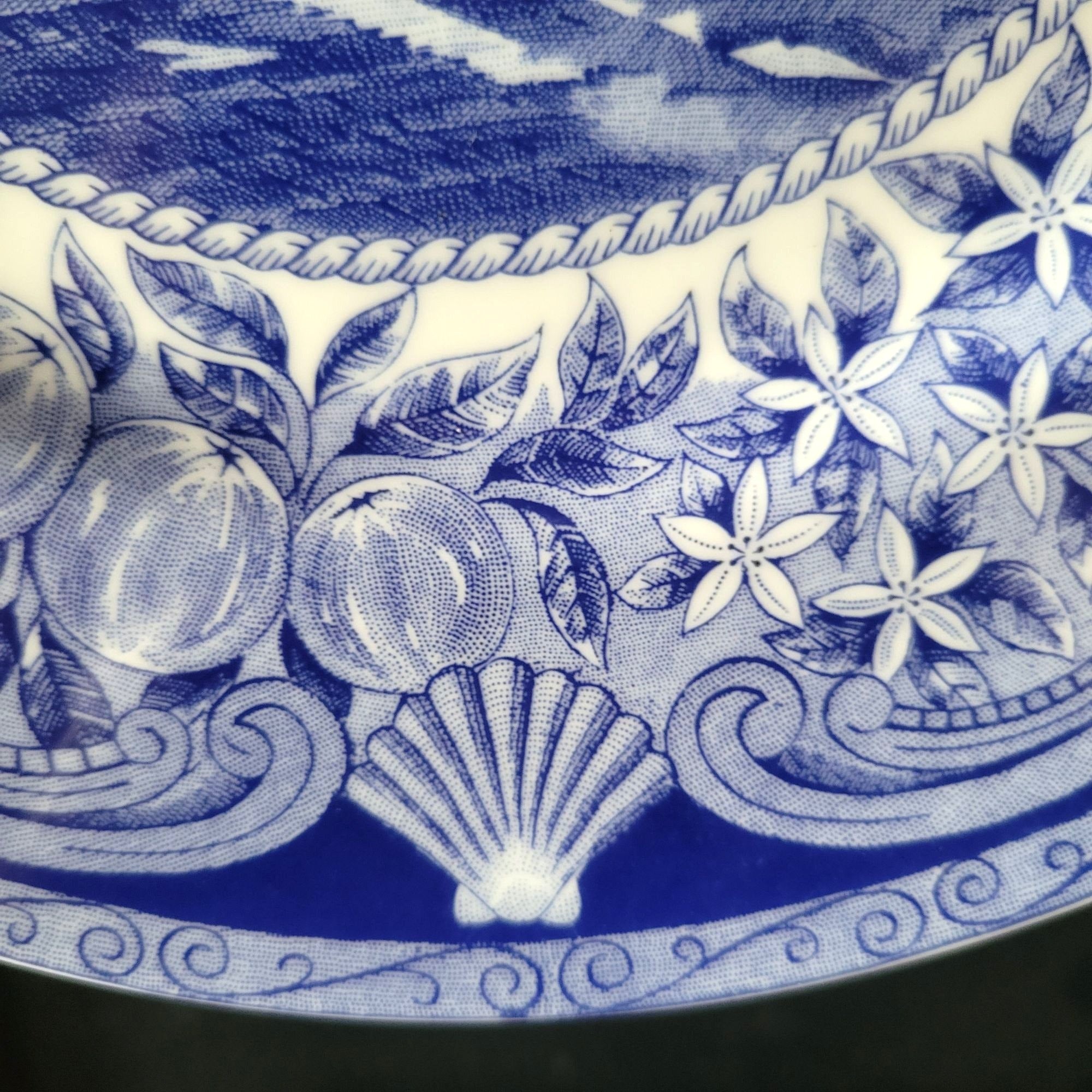 Ximenez-Fatio House Museum St. Augustine Landmark Blue and White Souvenir Plate