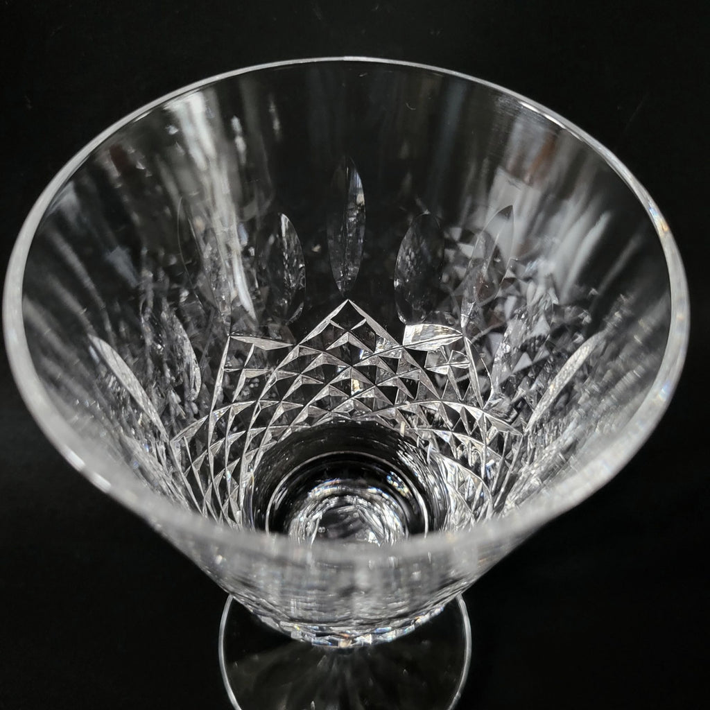 Vintage Waterford Crystal Kenmare Claret Wine Goblet 6.75" Cut Diamond Design