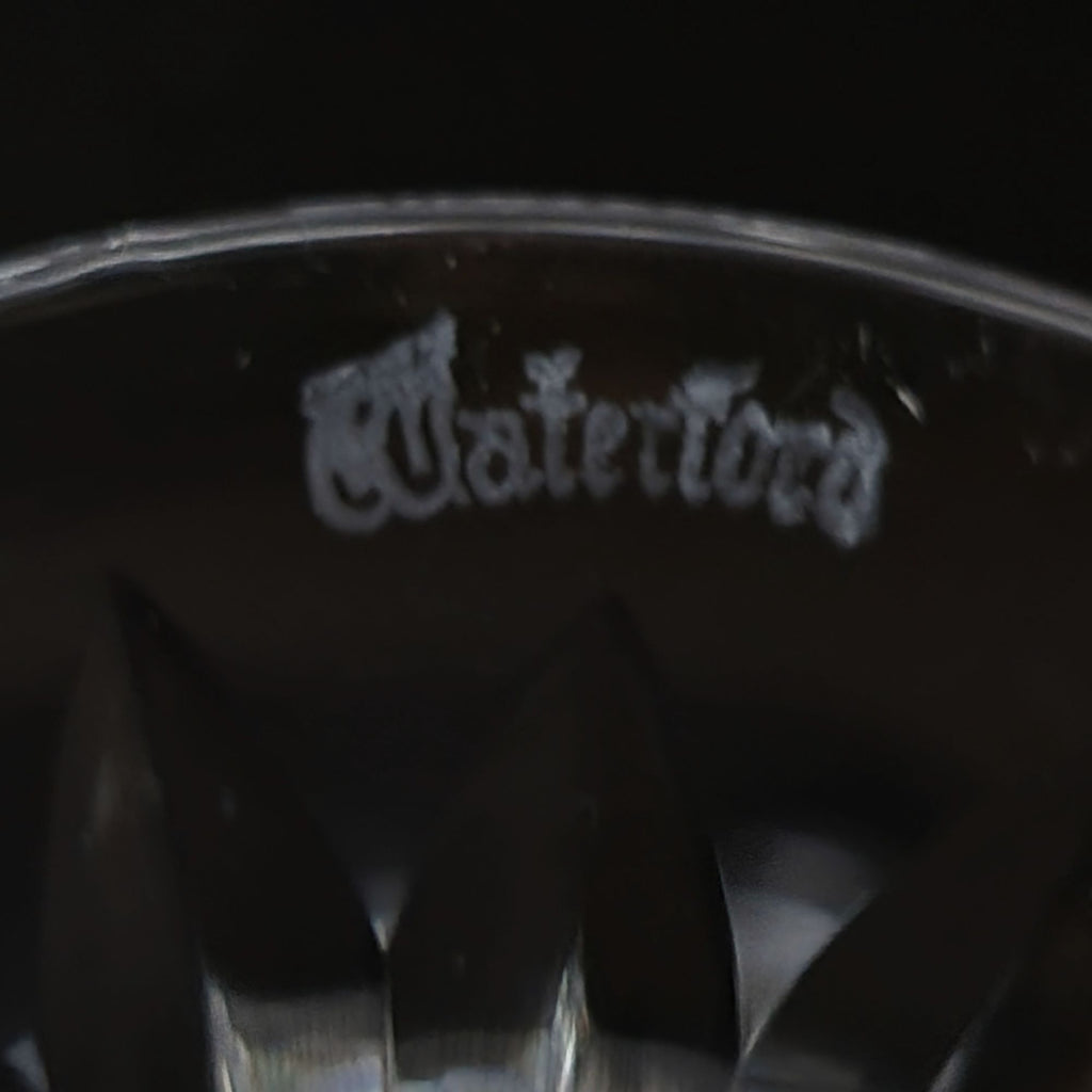Vintage Waterford Crystal Kenmare Claret Wine Goblet 6.75" Cut Diamond Design