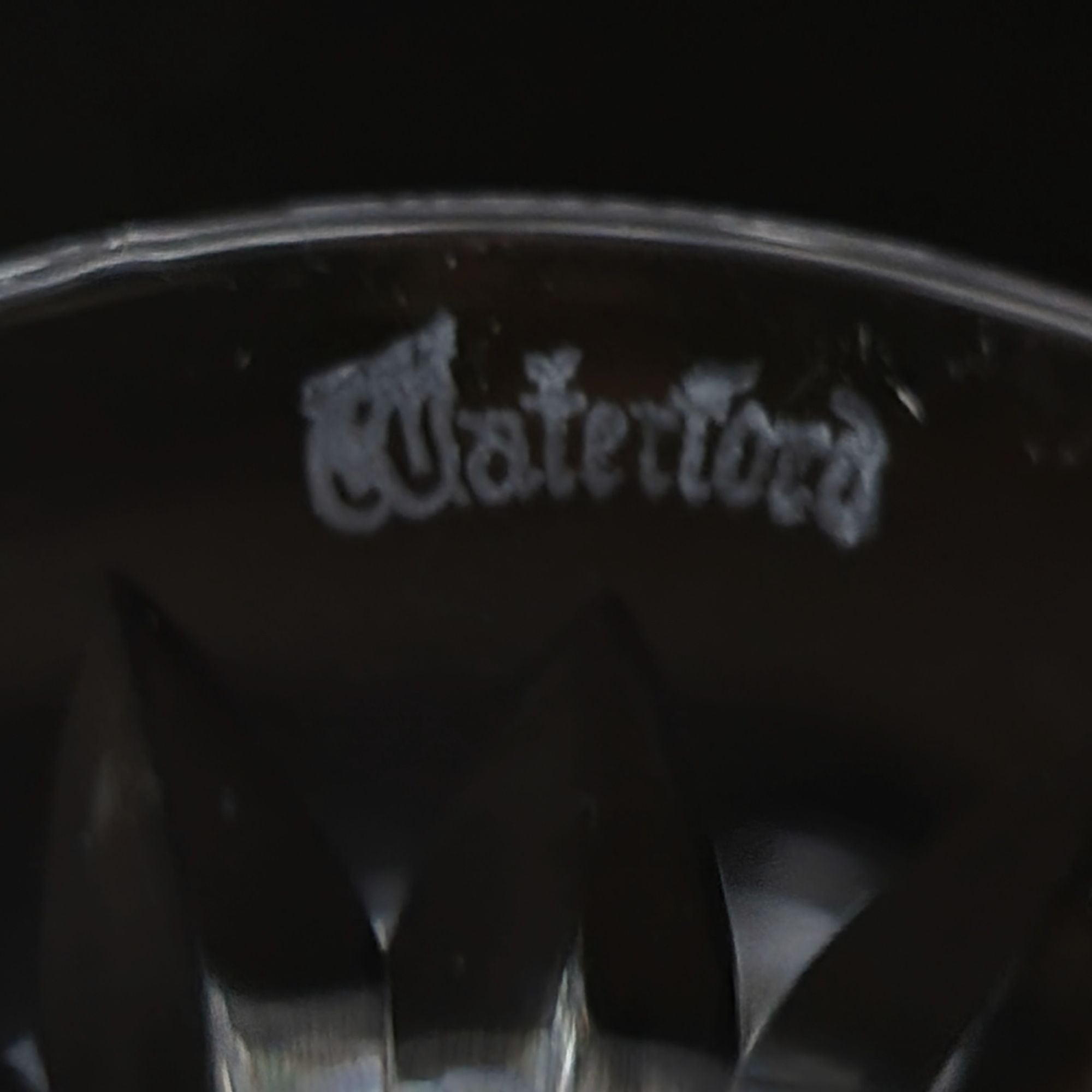 Vintage Waterford Crystal Kenmare Claret Wine Goblet 6.75" Cut Diamond Design