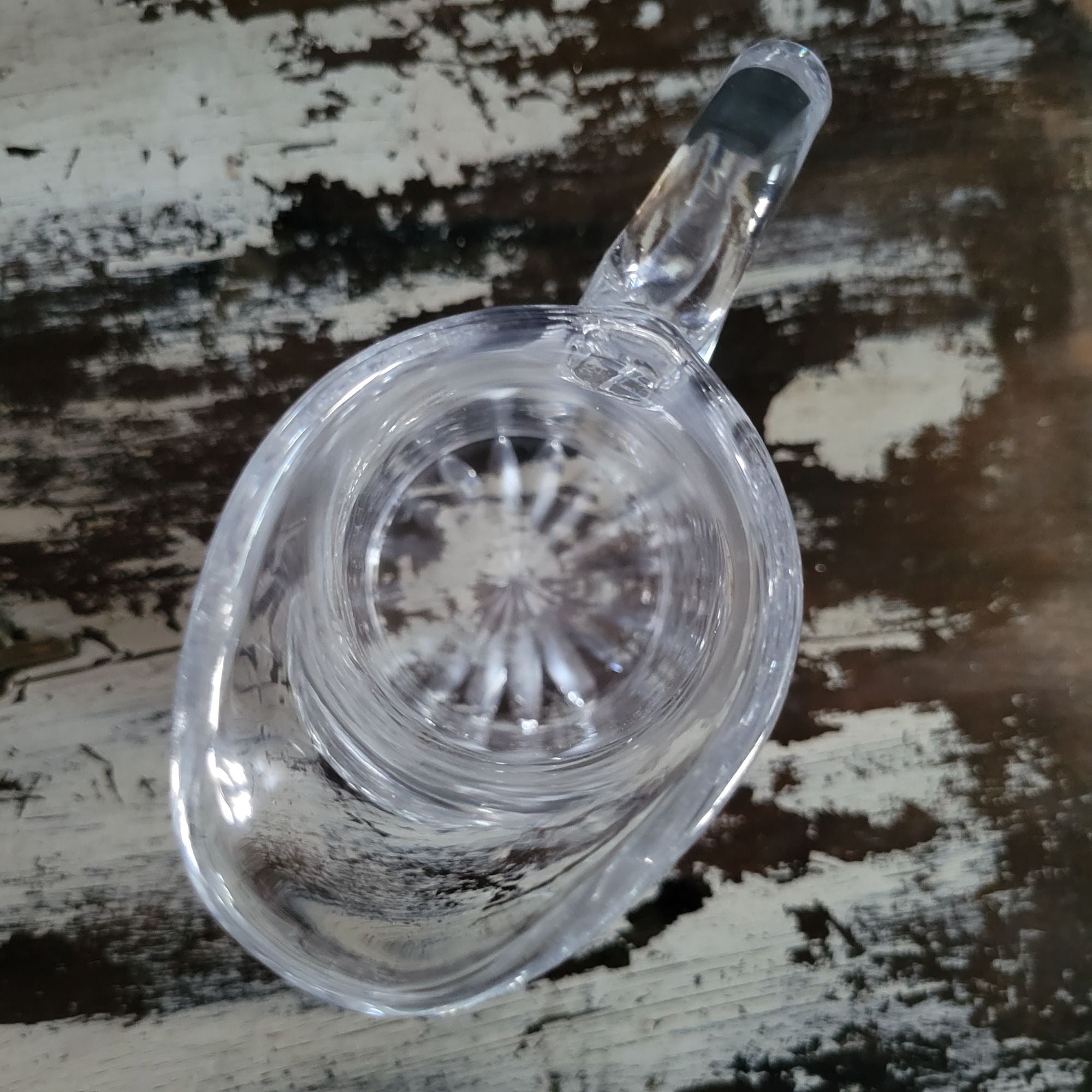Vintage Cut Glass Pitcher With Diamond and Laurel Leaf Pattern, Upscale Dining