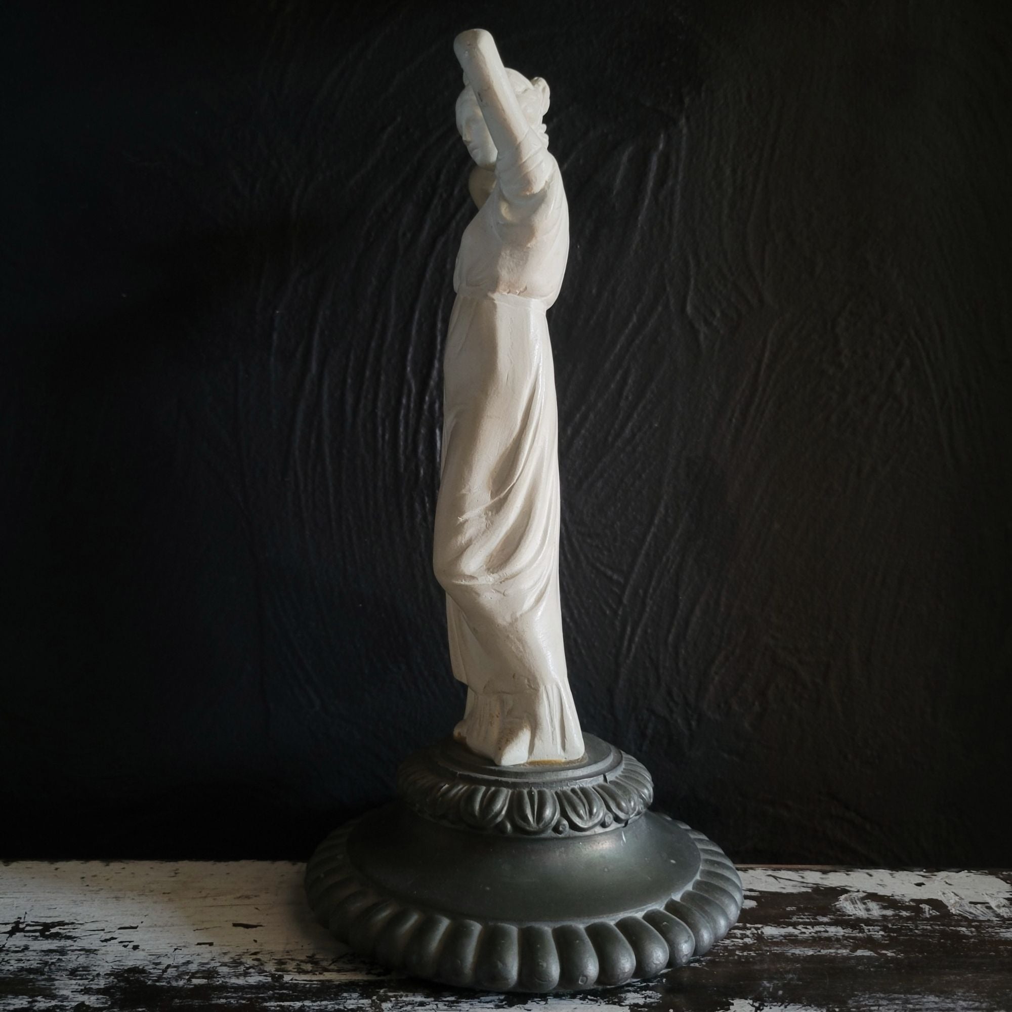 Vintage Grand Tour Neoclassical Plaster Goddess Figure Decorative Base (2 of 2)