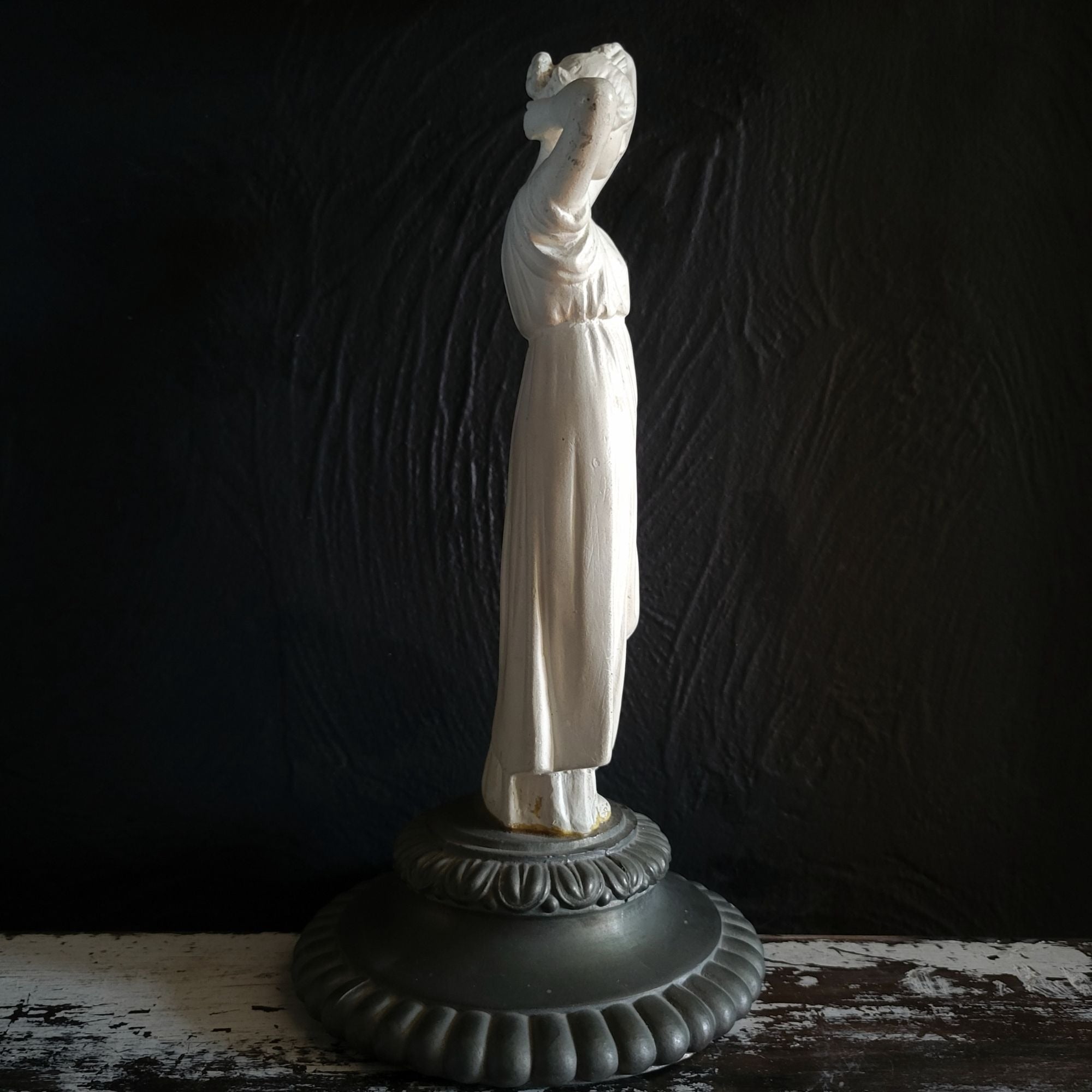 Vintage Grand Tour Neoclassical Plaster Goddess Figure Decorative Base (2 of 2)
