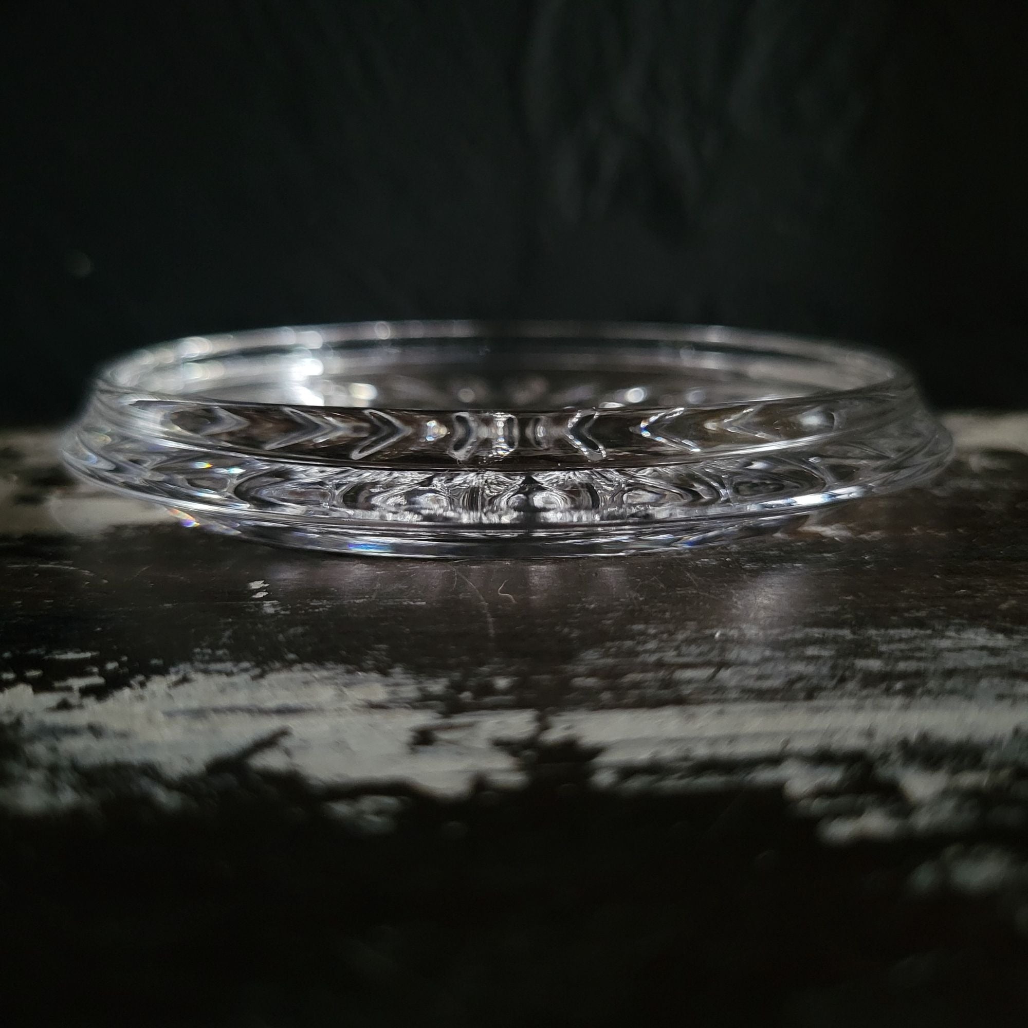 Set Of 6 Vtg Nachtmann Bleikristall Crystal Coasters Sunburst Design W. Germany