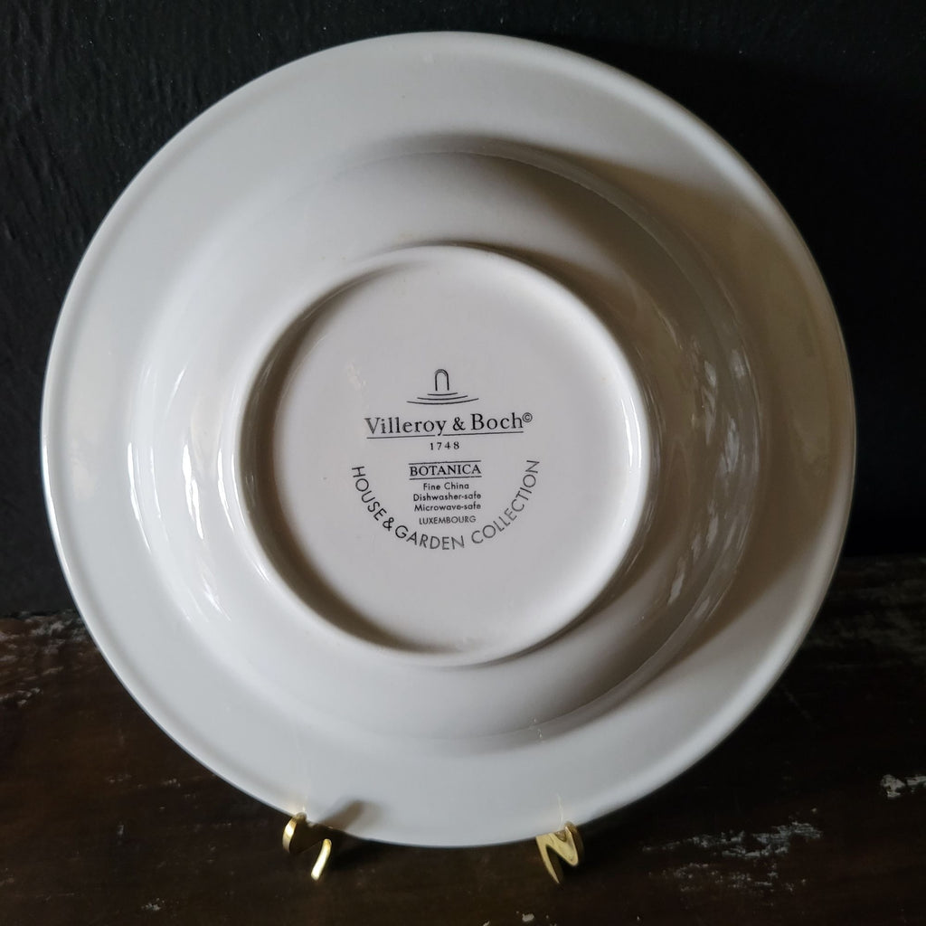 Vintage Villeroy and Boch Botanica Valeriana Officinalis Rimmed Soup Bowl
