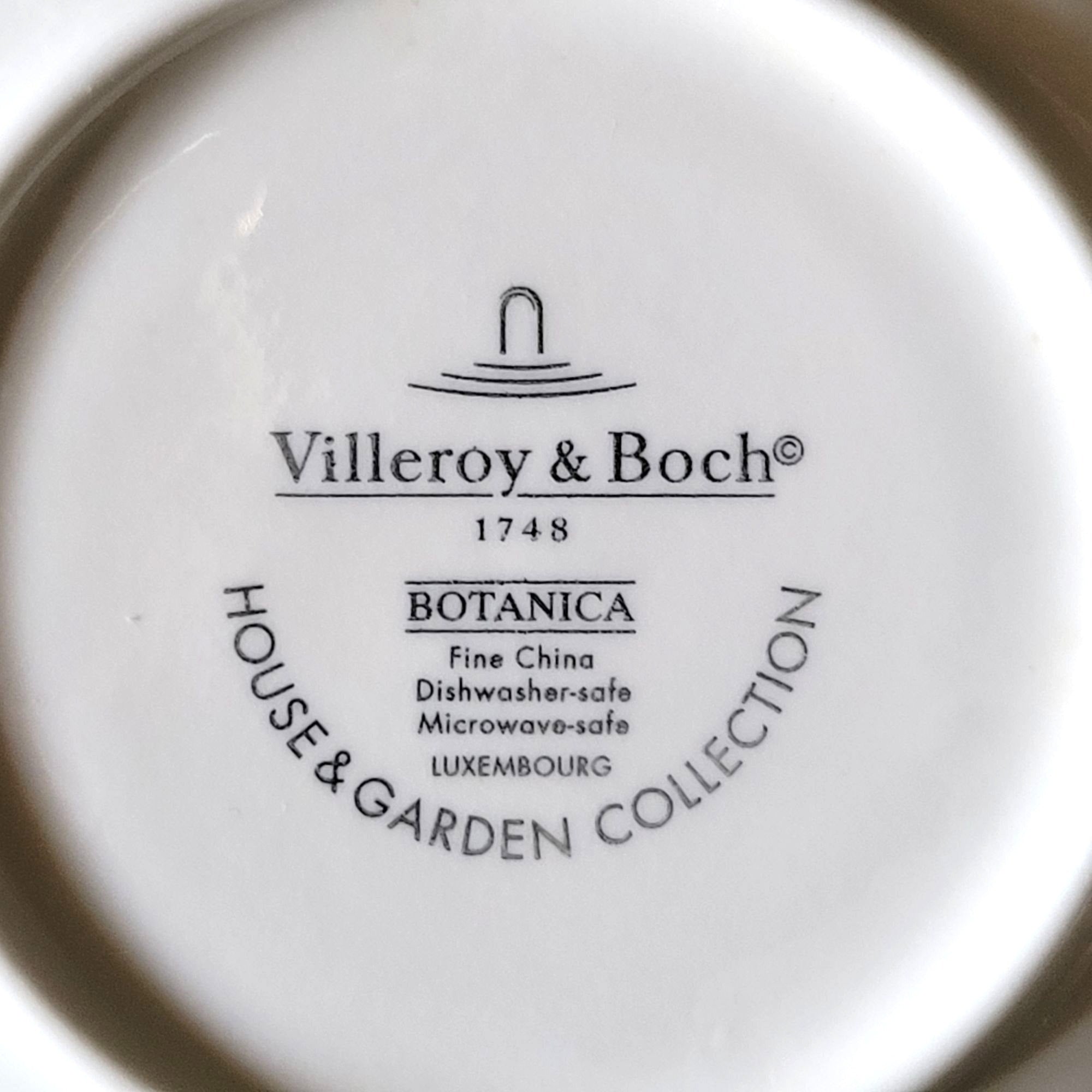Vintage Villeroy and Boch Botanica Valeriana Officinalis Rimmed Soup Bowl