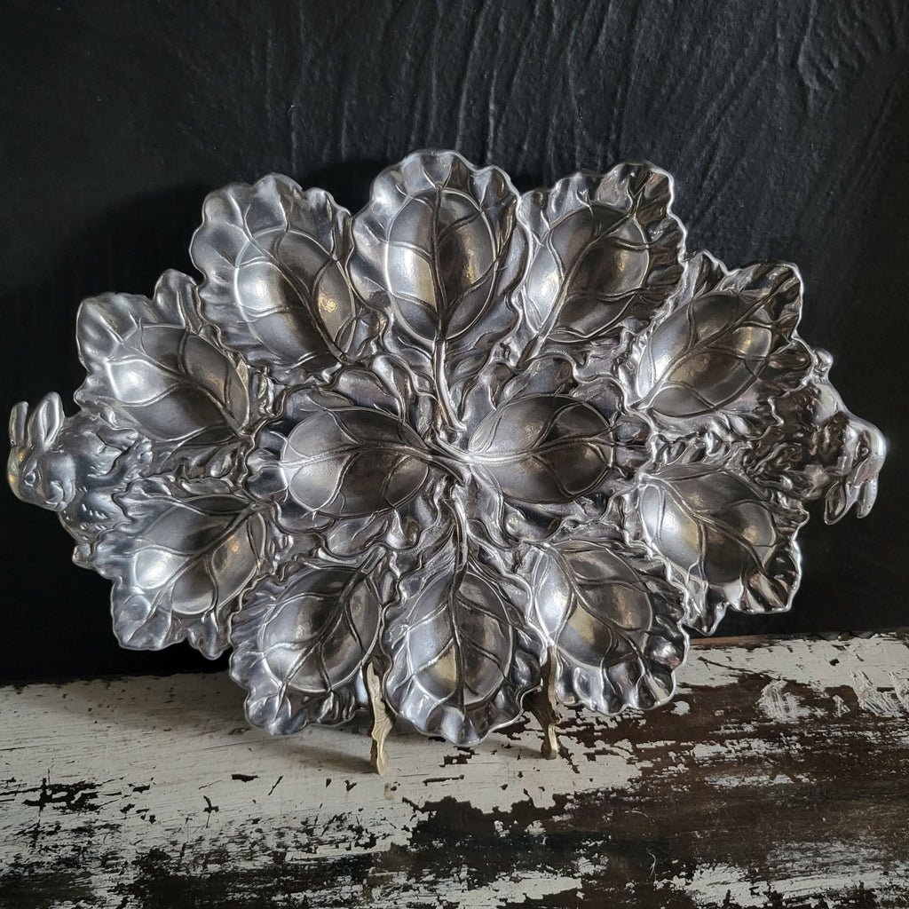 Arthur Court Bunny Rabbit Deviled Egg Plate Tray Platter, Spring Serveware
