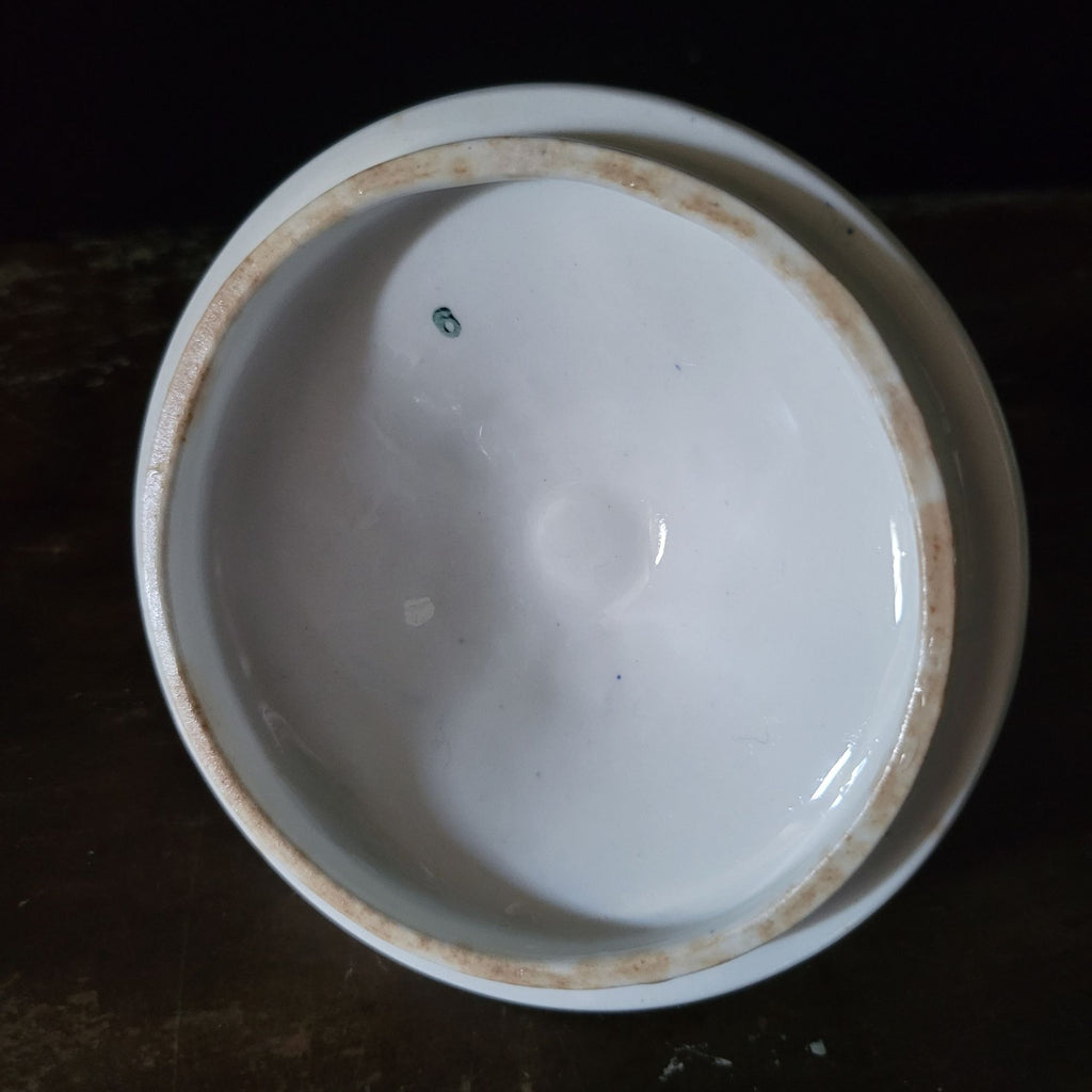 Vtg Landscape Blue By Arabia Of Finland Blue & White Sugar Bowl Dual Handles