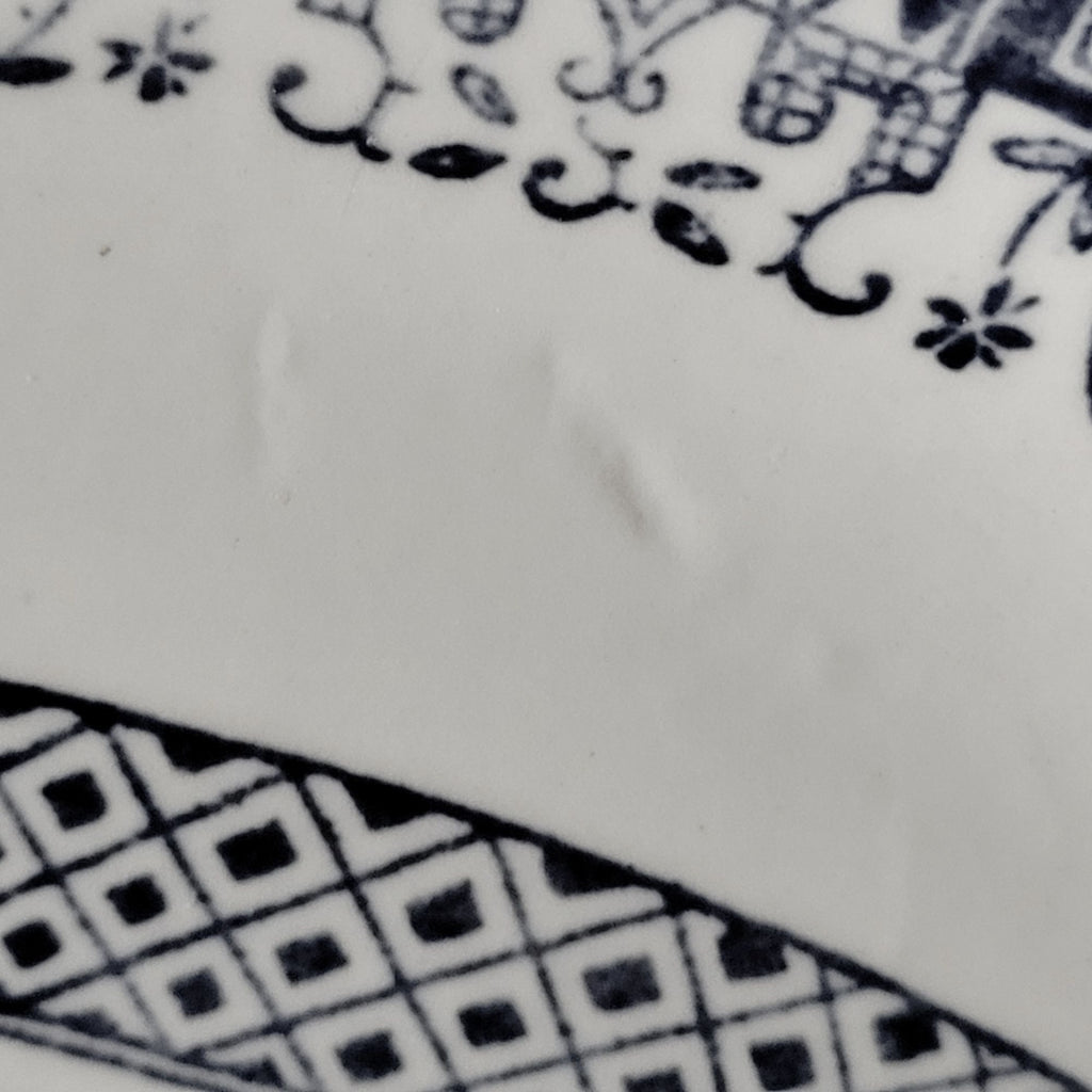 Vintage Blue Willow Homer Laughlin China Blue and White Oval Platter 13x10
