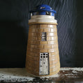 Vintage 1991 Gills Rock Stoneware Lighthouse Pottery Signed Wisconsin 9.5"
