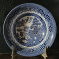 Churchill Blue Willow Coupe Cereal Bowl, Blue and White Grandmillennial 6" Light