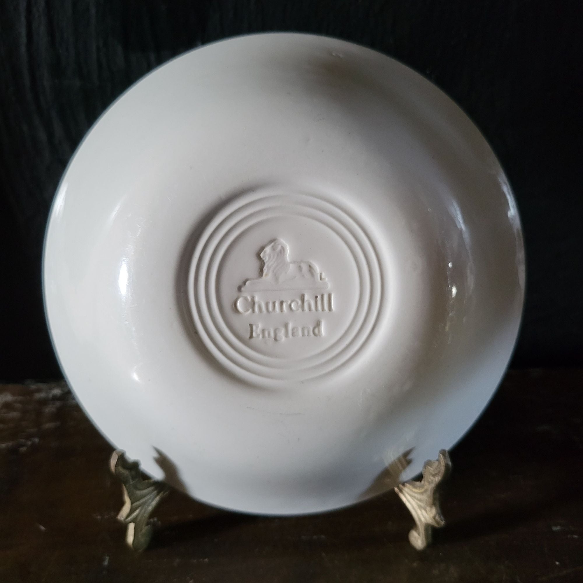 Churchill Blue Willow Coupe Cereal Bowl, Blue and White Grandmillennial 6" Light