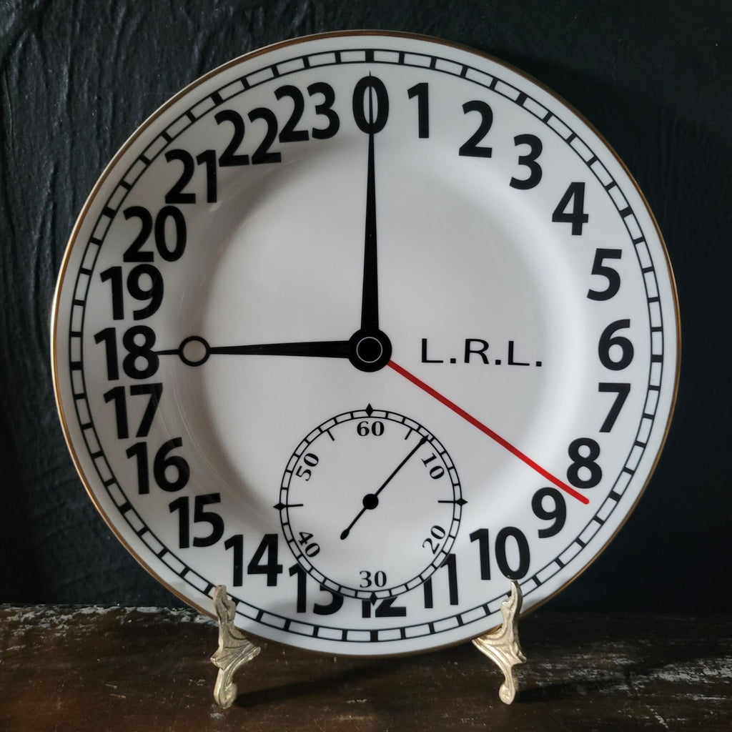 Discontinued Lauren Ralph Lauren Pocketwatch I Clock Plate 9.125", Plate Wall