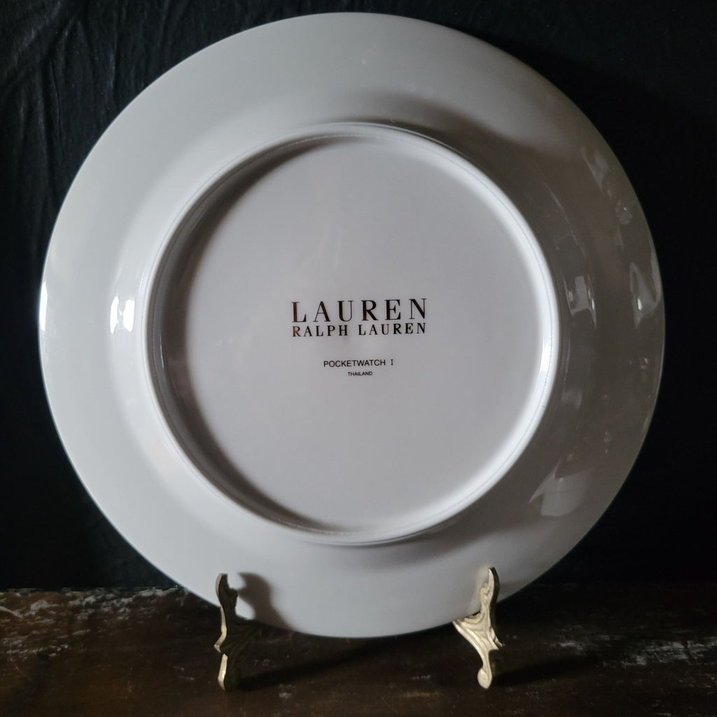 Discontinued Lauren Ralph Lauren Pocketwatch I Clock Plate 9.125", Plate Wall