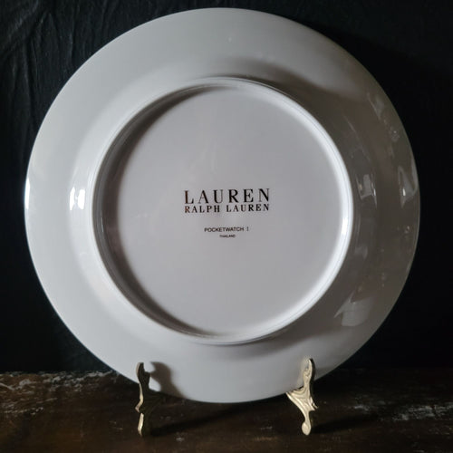 Discontinued Lauren Ralph Lauren Pocketwatch I Clock Plate 9.125", Plate Wall