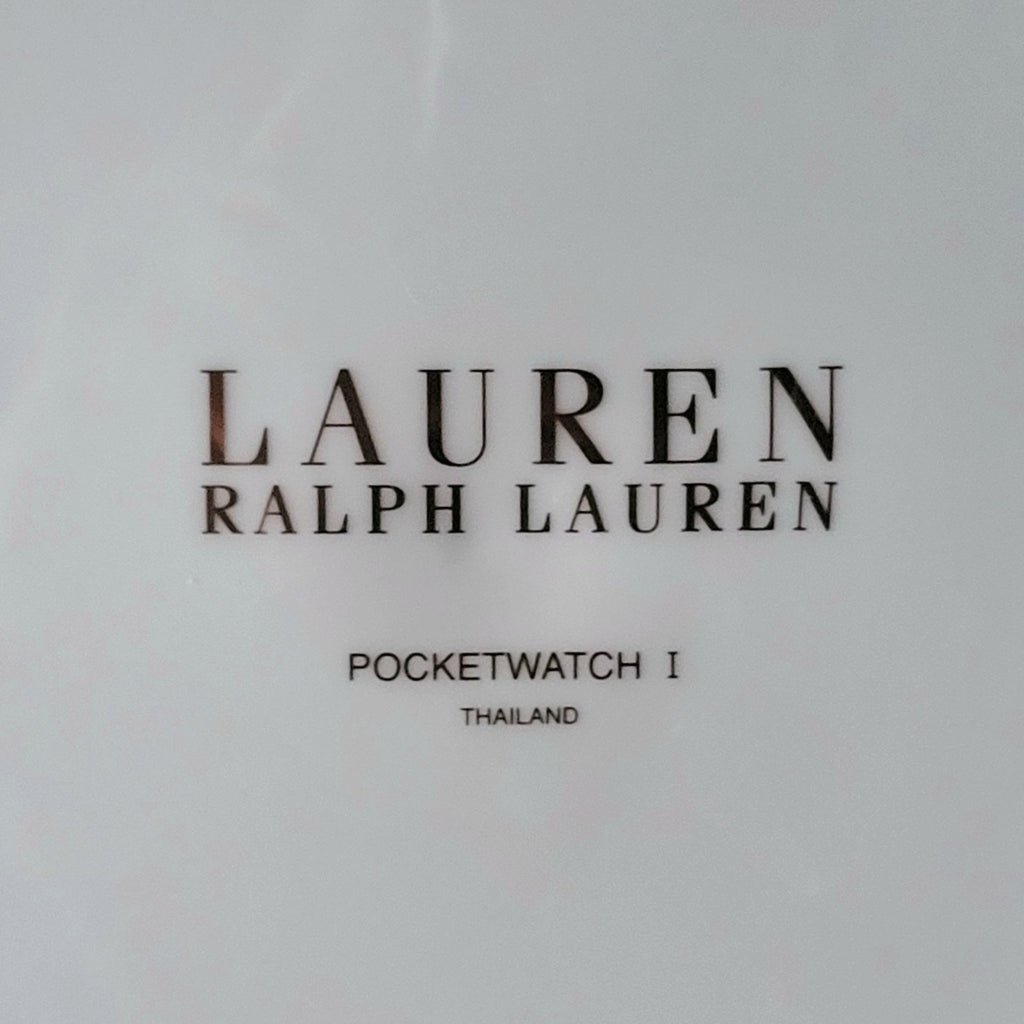 Discontinued Lauren Ralph Lauren Pocketwatch I Clock Plate 9.125", Plate Wall