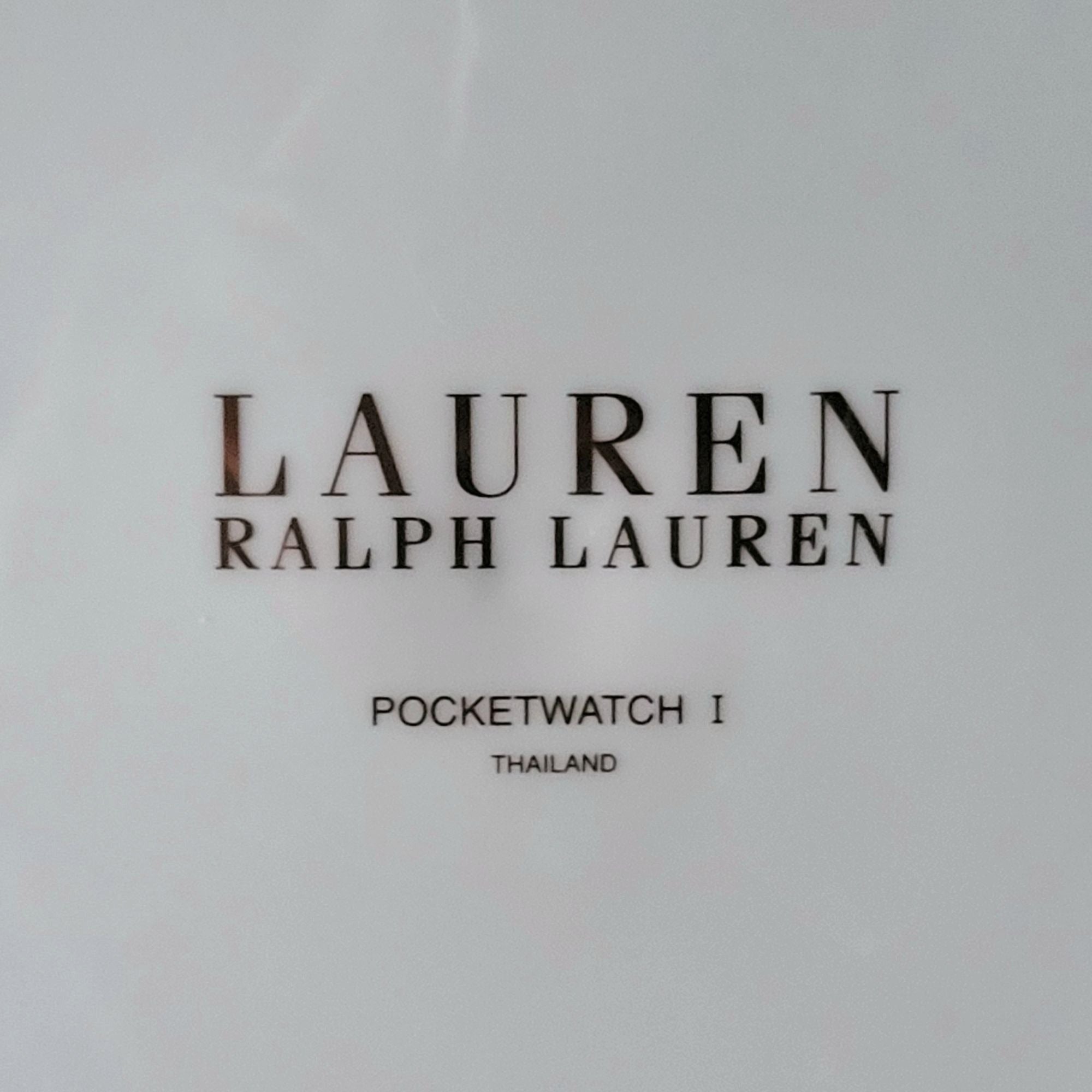 Discontinued Lauren Ralph Lauren Pocketwatch I Clock Plate 9.125", Plate Wall