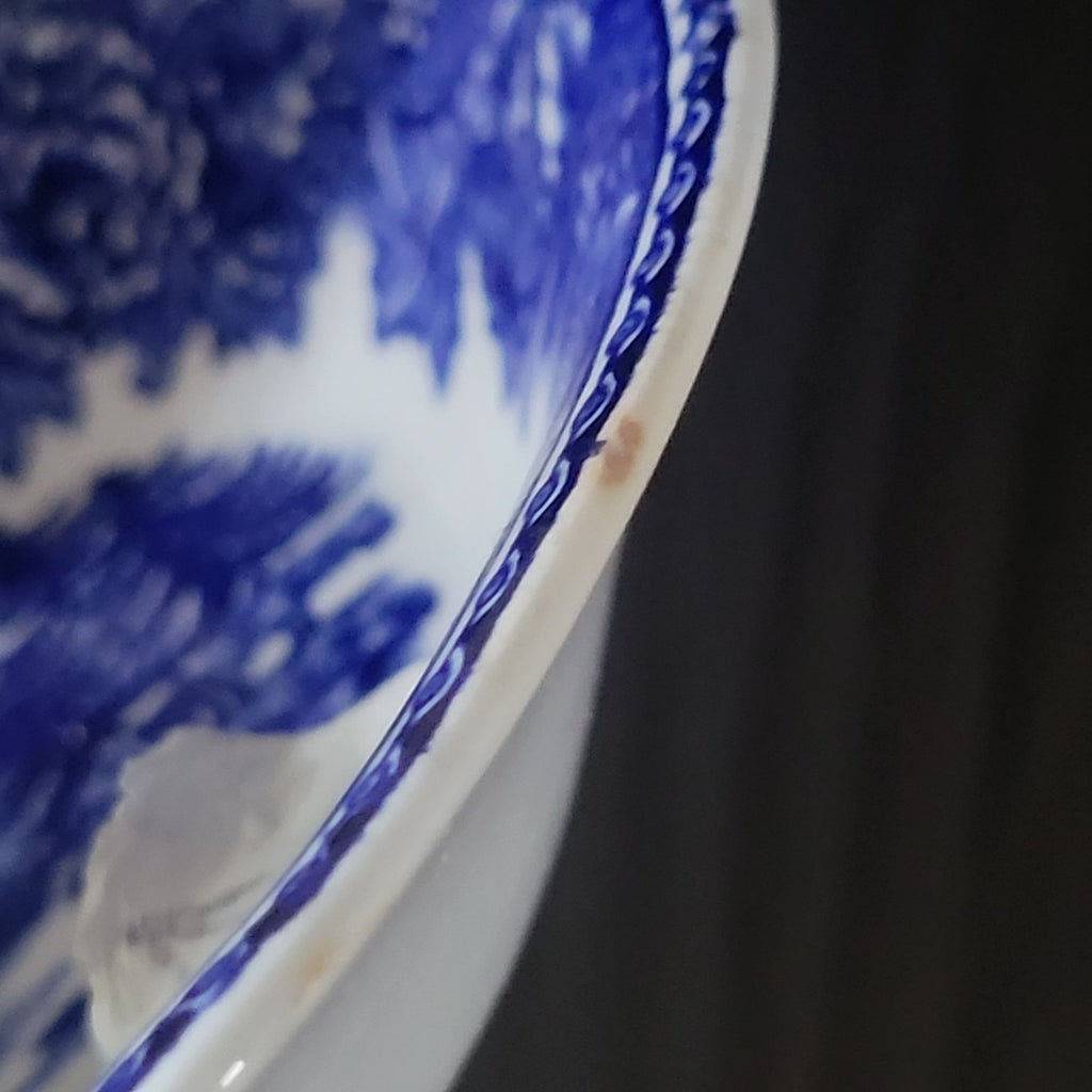 Vtg Landscape Blue By Arabia Of Finland Fruit Dessert Sauce Berry Bowl *Read