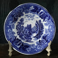 Vintage Landscape Blue By Arabia Of Finland Blue and White Transferware Saucer