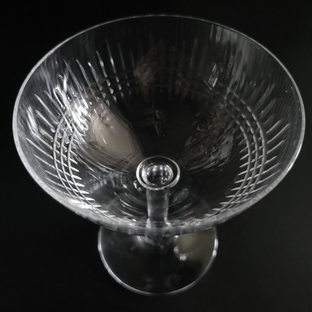 Baccarat Nancy Champagne Coupe Sherbet Glass Signed Crystal France 6 oz 4.75"