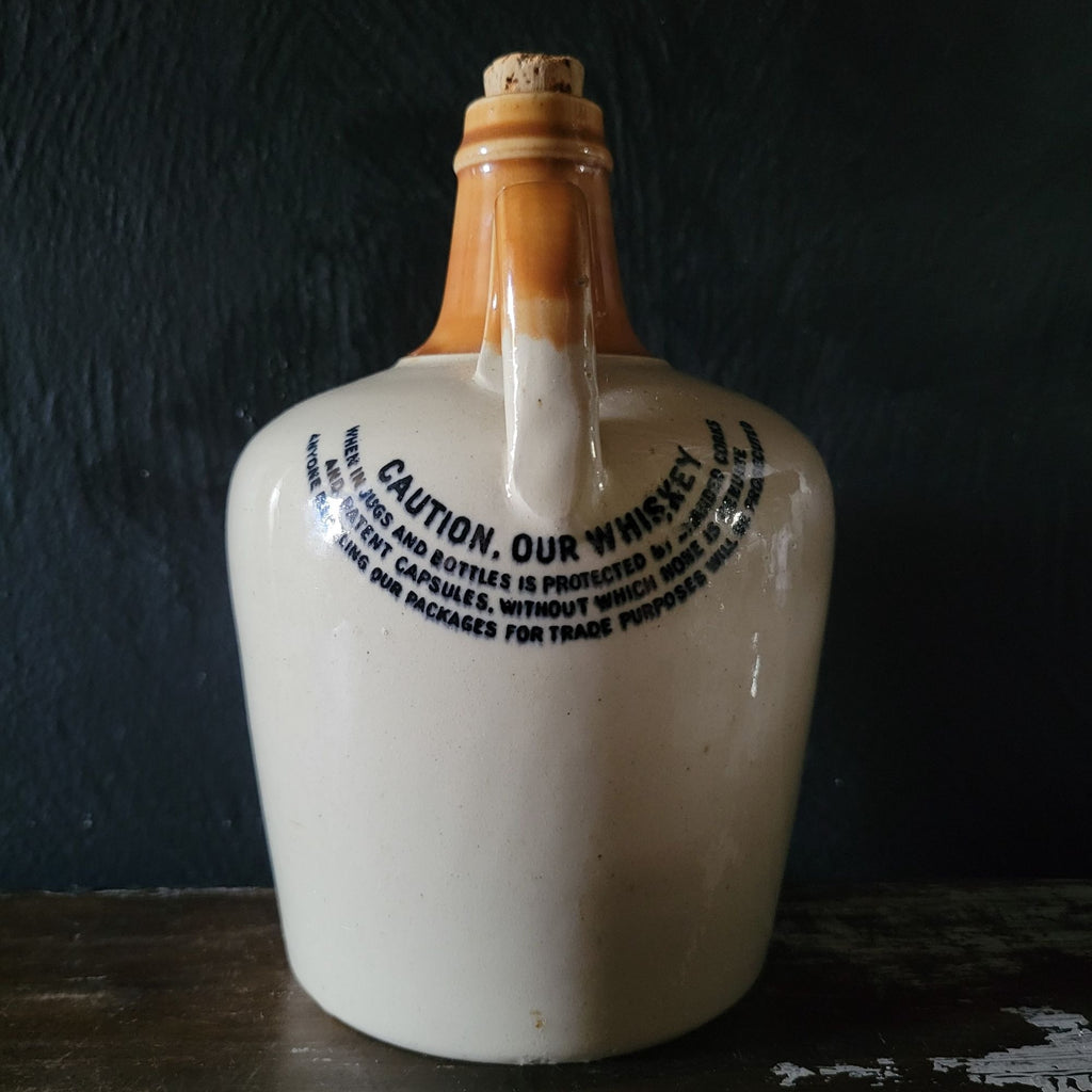 Locke's KILBEGGAN Whiskey Stoneware Jug for US Export Cella Brothers NY EMPTY