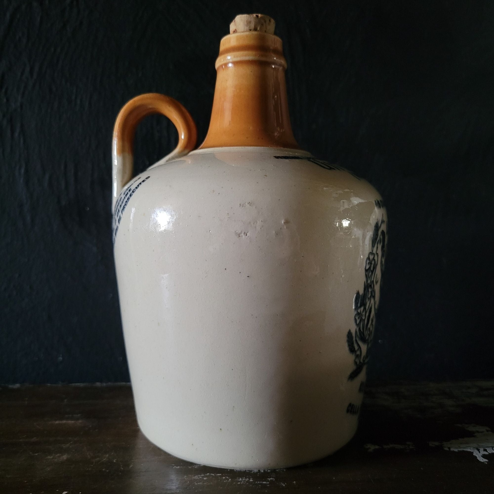 Locke's KILBEGGAN Whiskey Stoneware Jug for US Export Cella Brothers NY EMPTY