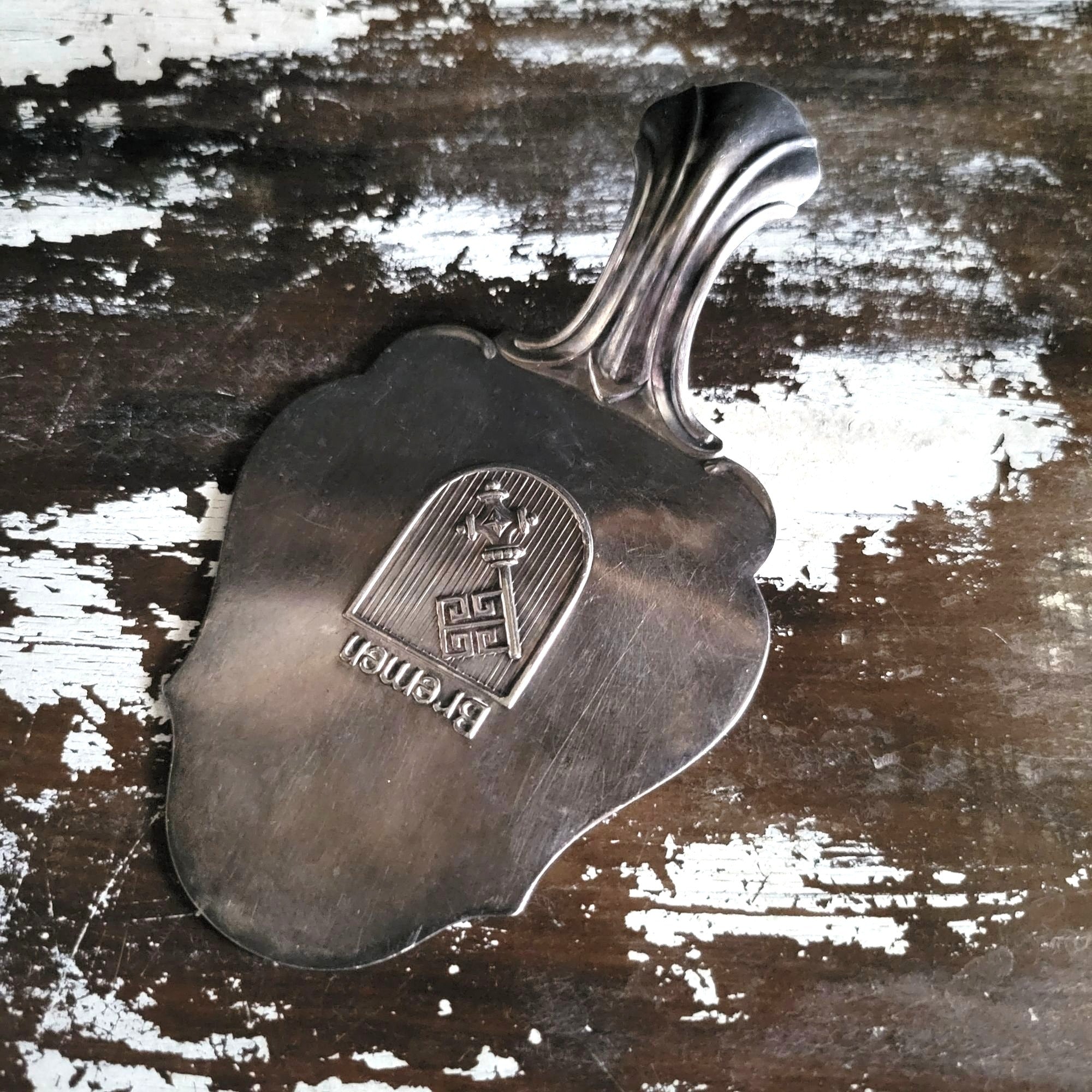 Antique German Silverplate Bremen Pastry Server Cake Pie Spade