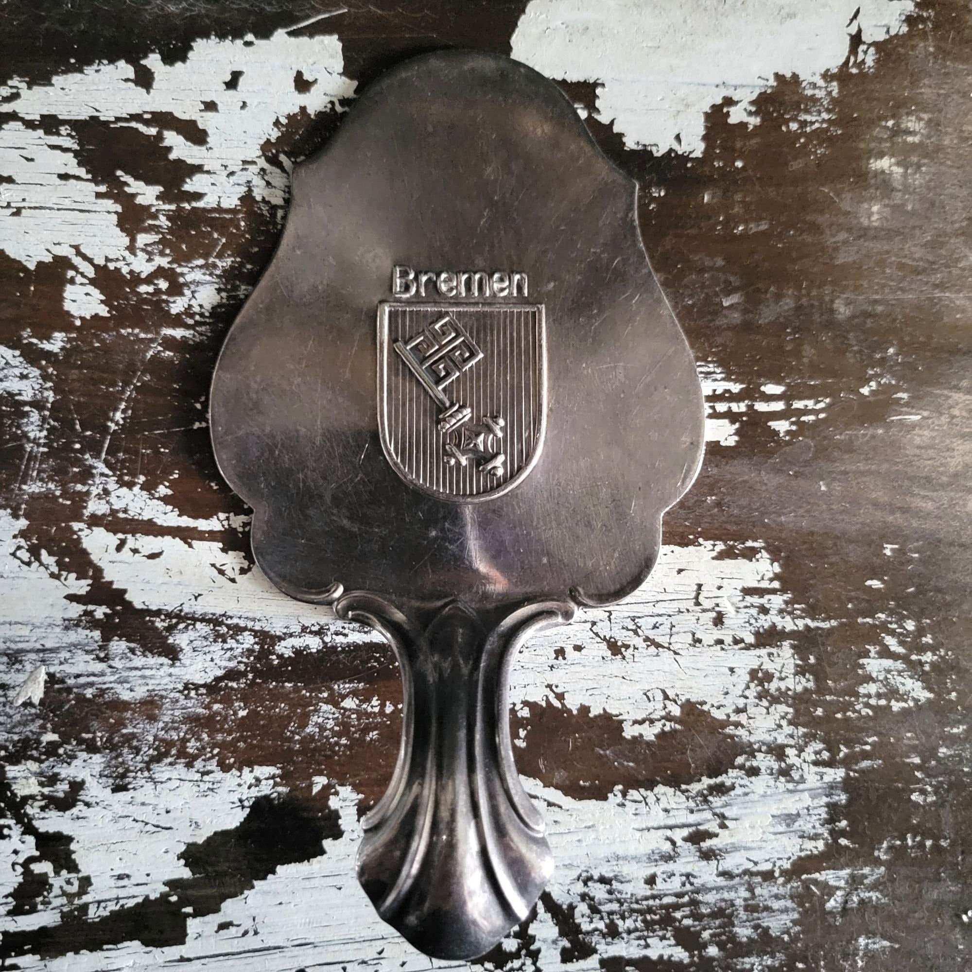Antique German Silverplate Bremen Pastry Server Cake Pie Spade