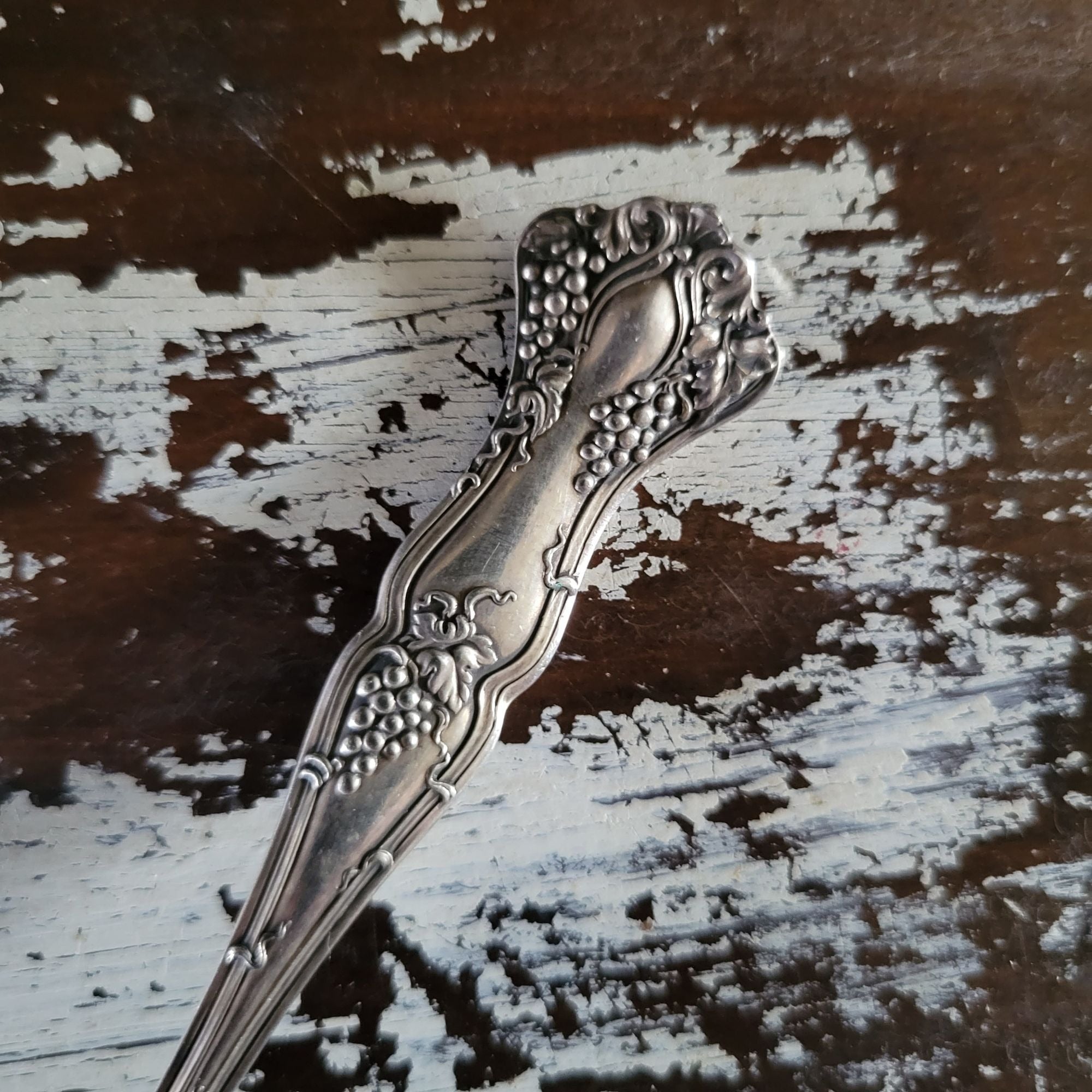 Antique Rogers Bro A1 1847 Silverplate Pierced Pastry/Cake Serving Fork 7.5"