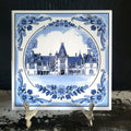 Blue and White Biltmore Estate Tile Delft Style Decorative Ceramic Tile Trivet