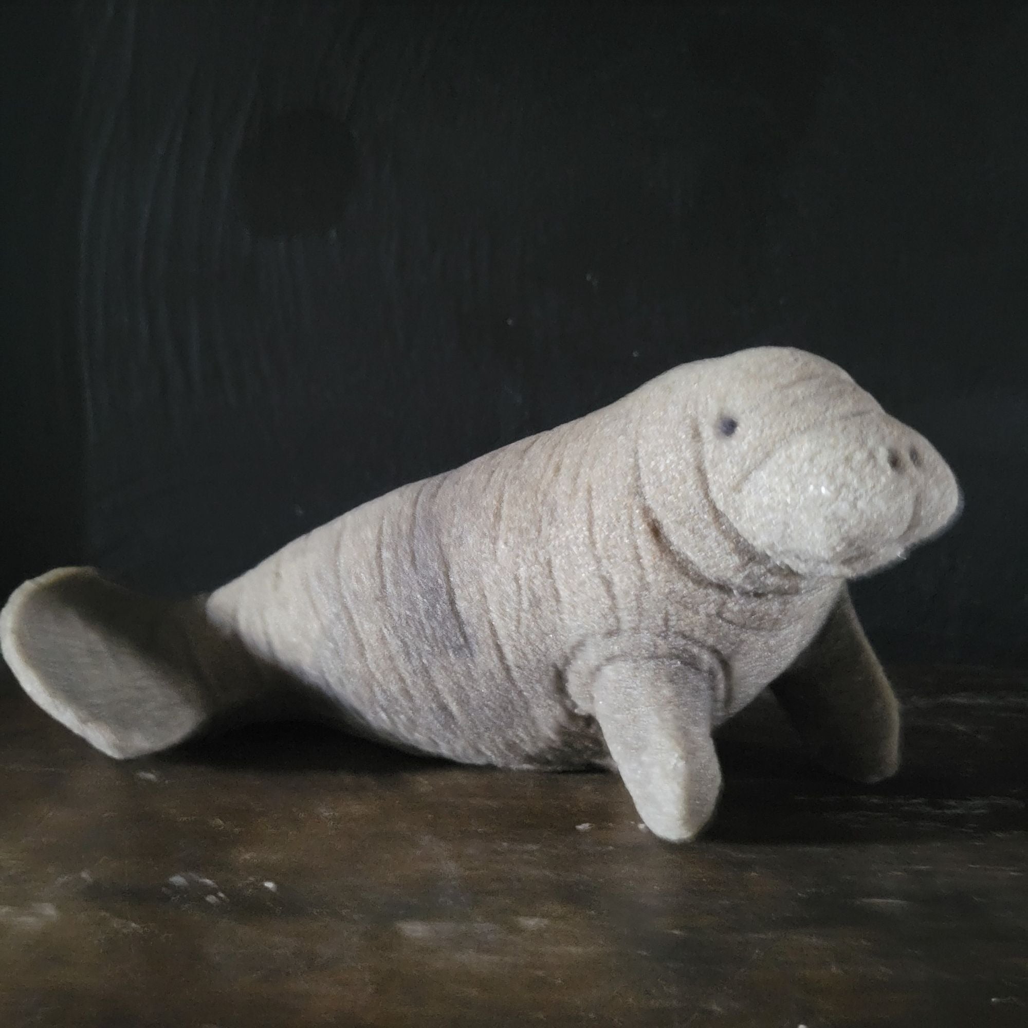 Vtg Sandstone Creations Manatee Figurine Florida Souvenir Sea Cow Coastal Decor
