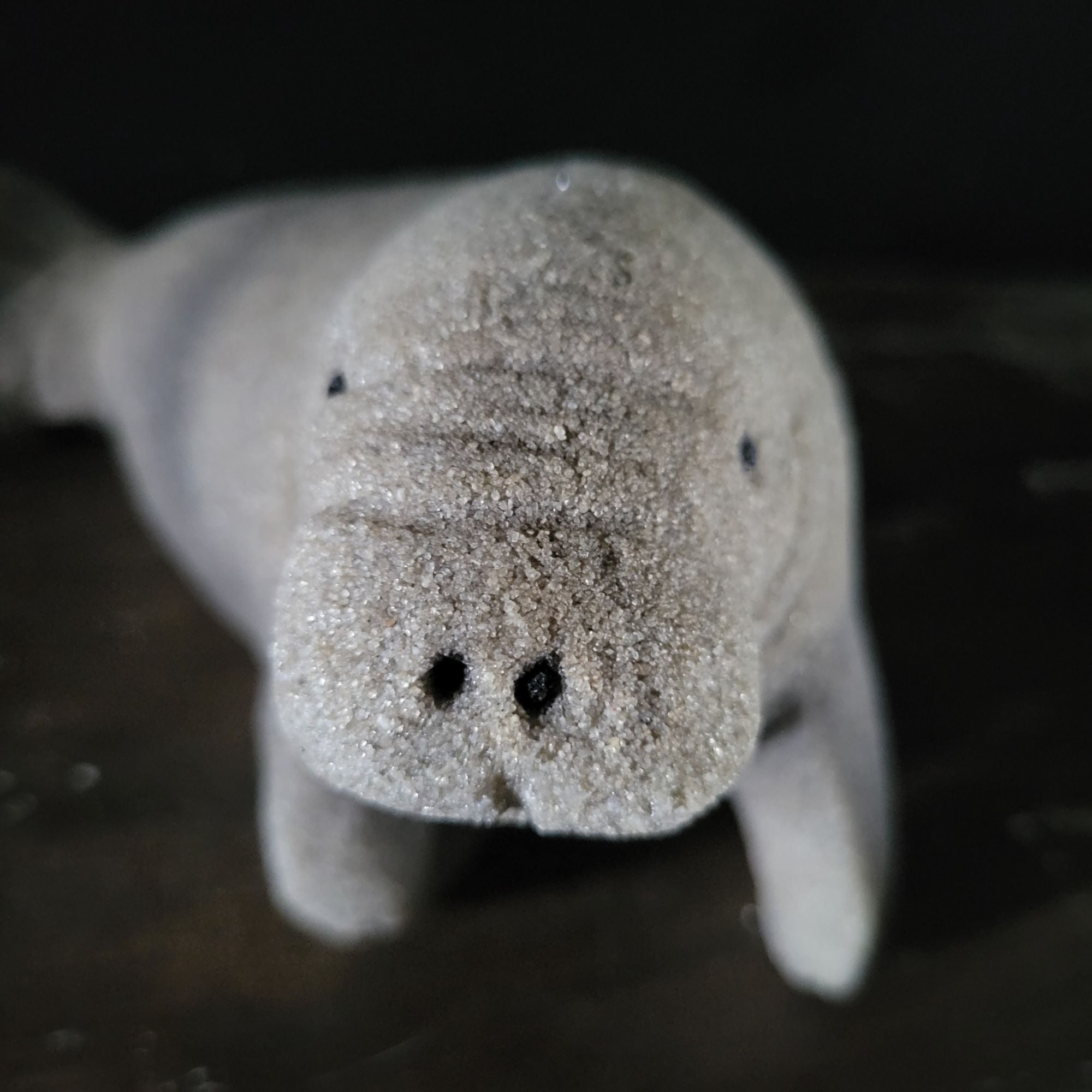 Vtg Sandstone Creations Manatee Figurine Florida Souvenir Sea Cow Coastal Decor