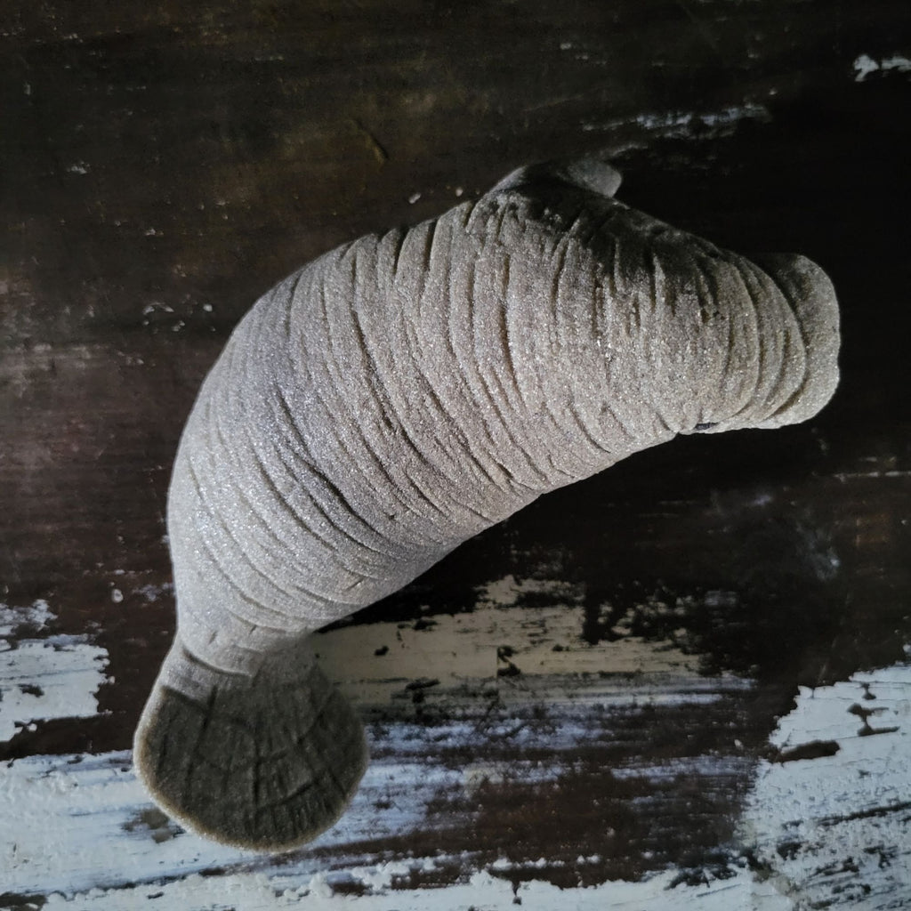 Vtg Sandstone Creations Manatee Figurine Florida Souvenir Sea Cow Coastal Decor