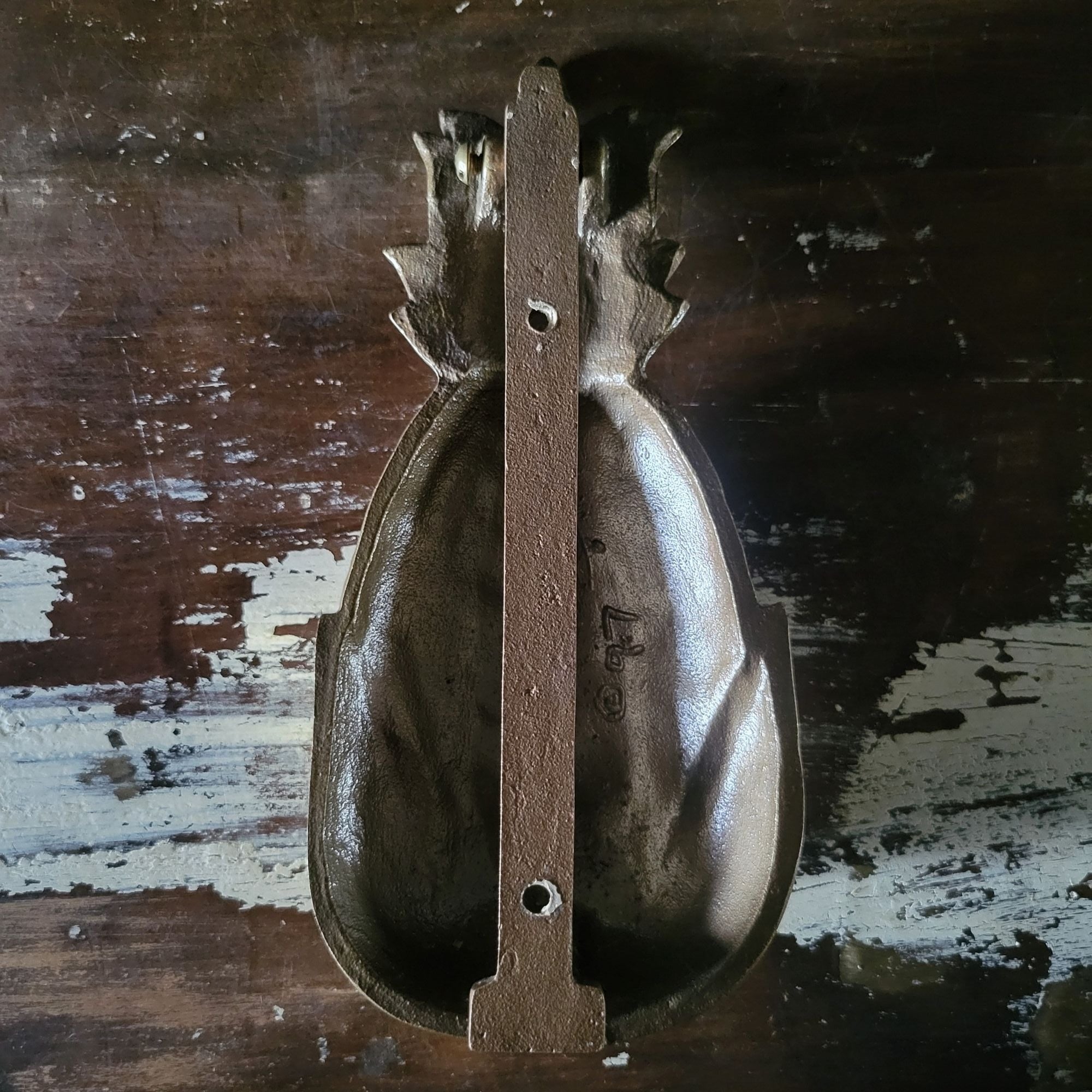 Large Vintage Heavy Brass Pineapple Door Knocker by Michael Healy 8.375"