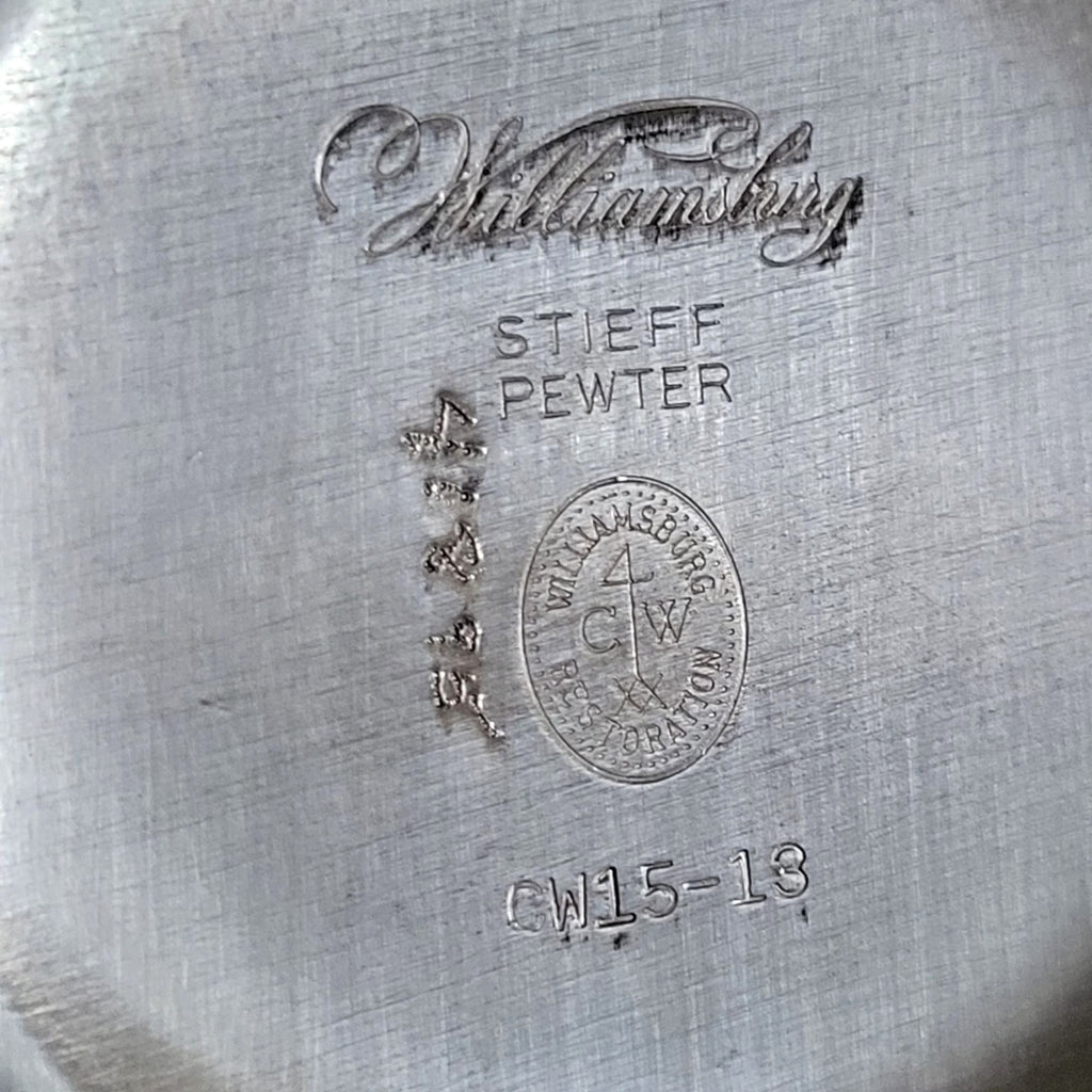 Vintage Williamsburg Restoration Stieff Pewter Porringer Bowl CW 15-13