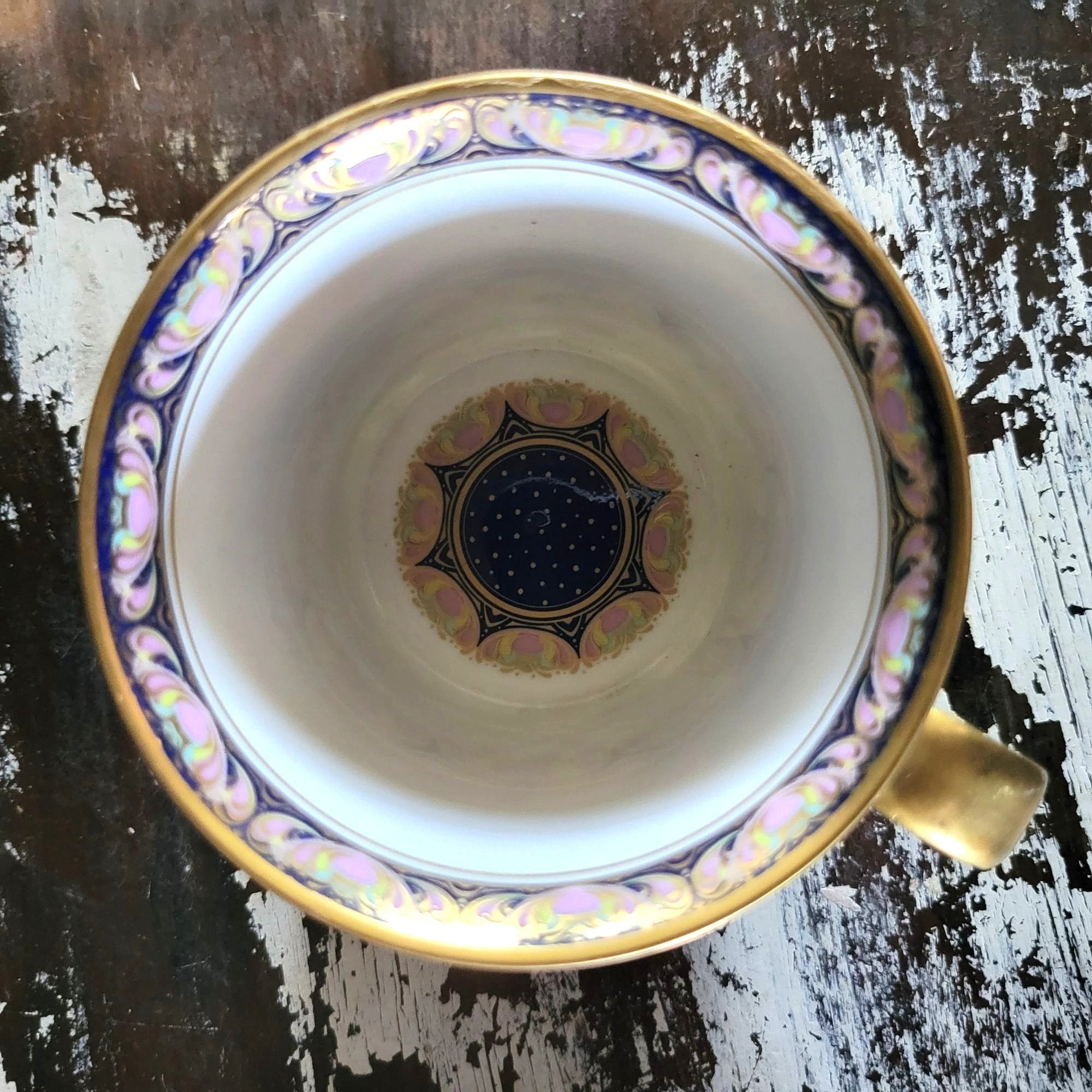 Bjorn Wiinblad Rosenthal Studio Line Christmas Cup & Saucer O du fröhliche 1999