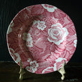 Vintage Burleigh Victorian Chintz Pink Transferware Bread & Butter Plate 6.75"
