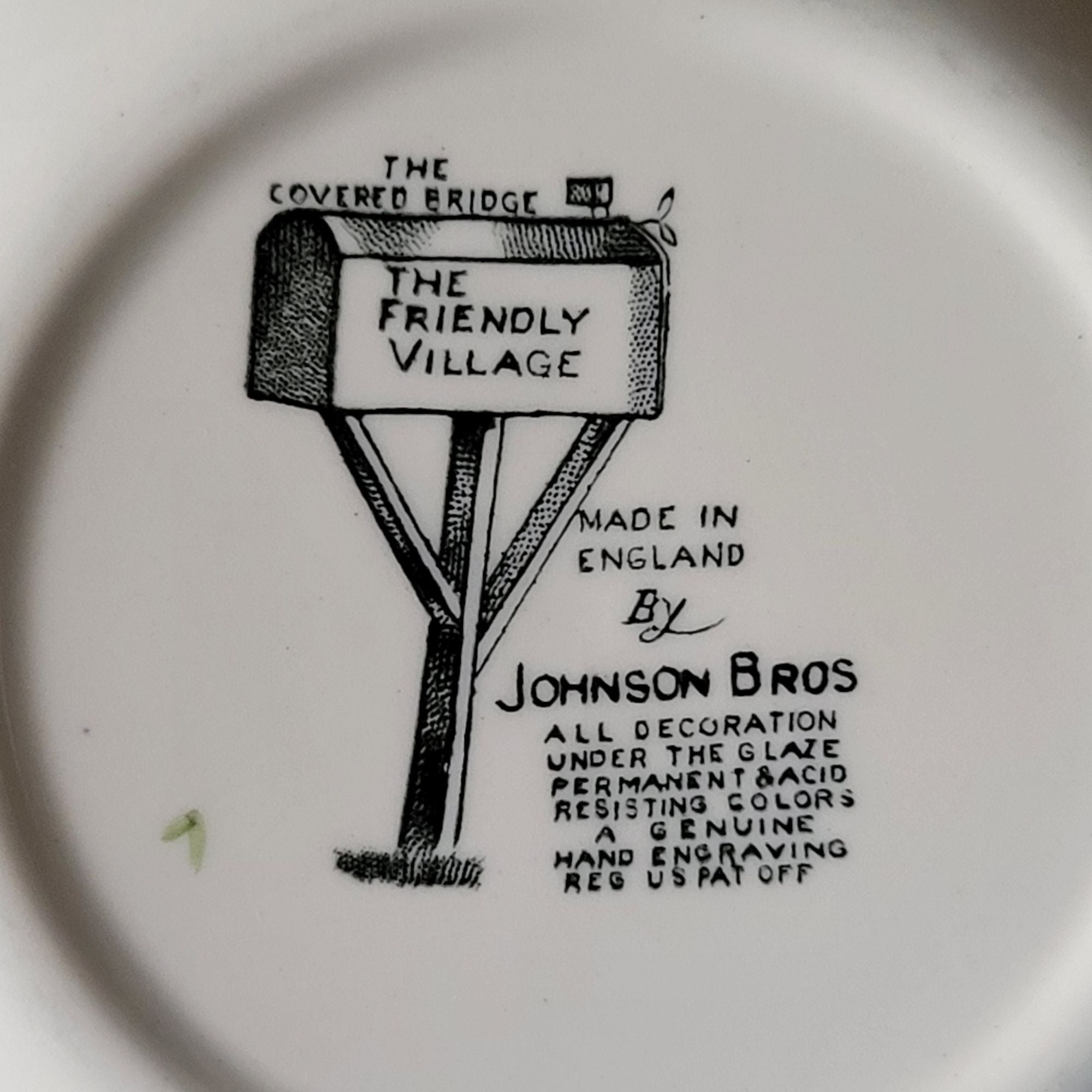Johnson Brothers The Friendly Village Square Cereal Bowl "The Covered Bridge"