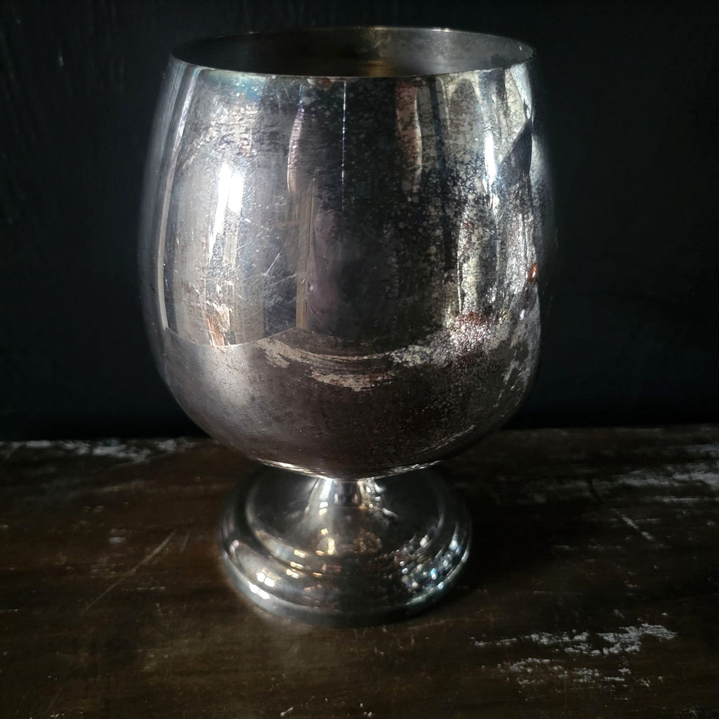 Vintage Silverplate Trophy Cup Snifter Men's Singles "B" Winner 1981 Don Berg