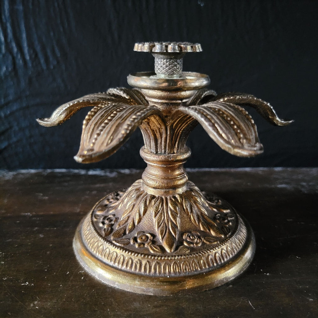 Accurate Cast Metal Base for Bowl or Plate, Replacement Piece Hollywood Regency