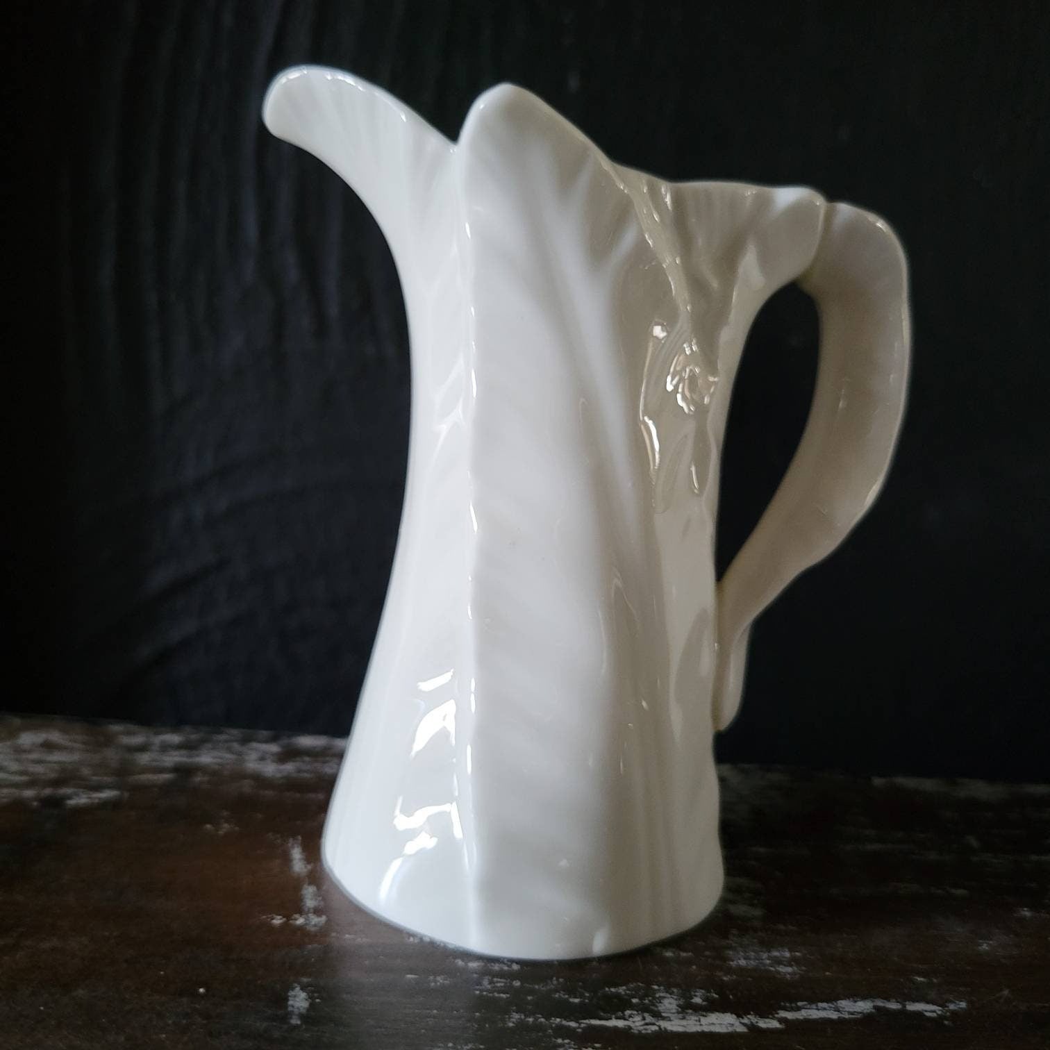 Vintage Royal Worcester Fern Leaf Pattern Creamer 3 oz, Small Jug