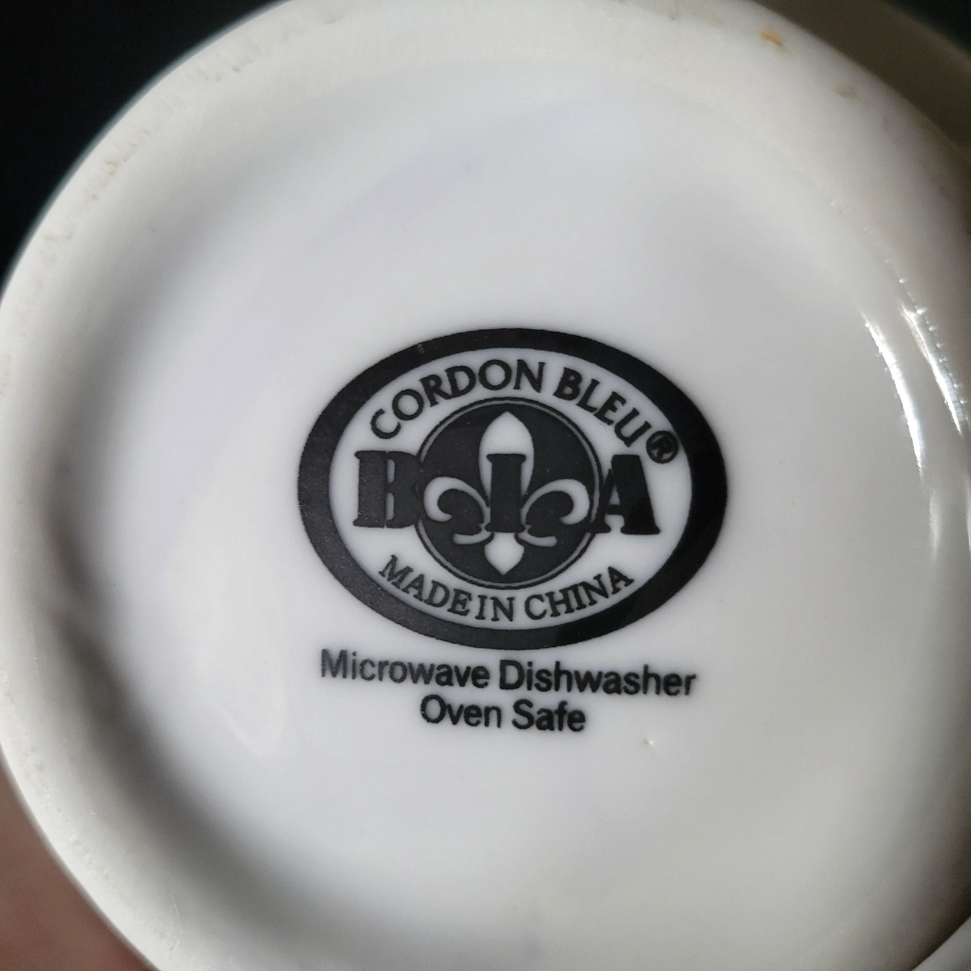 BIA Cordon Bleu White Porcelain Lions Head Soup Bowl 14 Oz