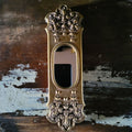Small Gargoyles Studio Brooklyn NY Gold Fleur-de-lis Accent Mirror Plaster