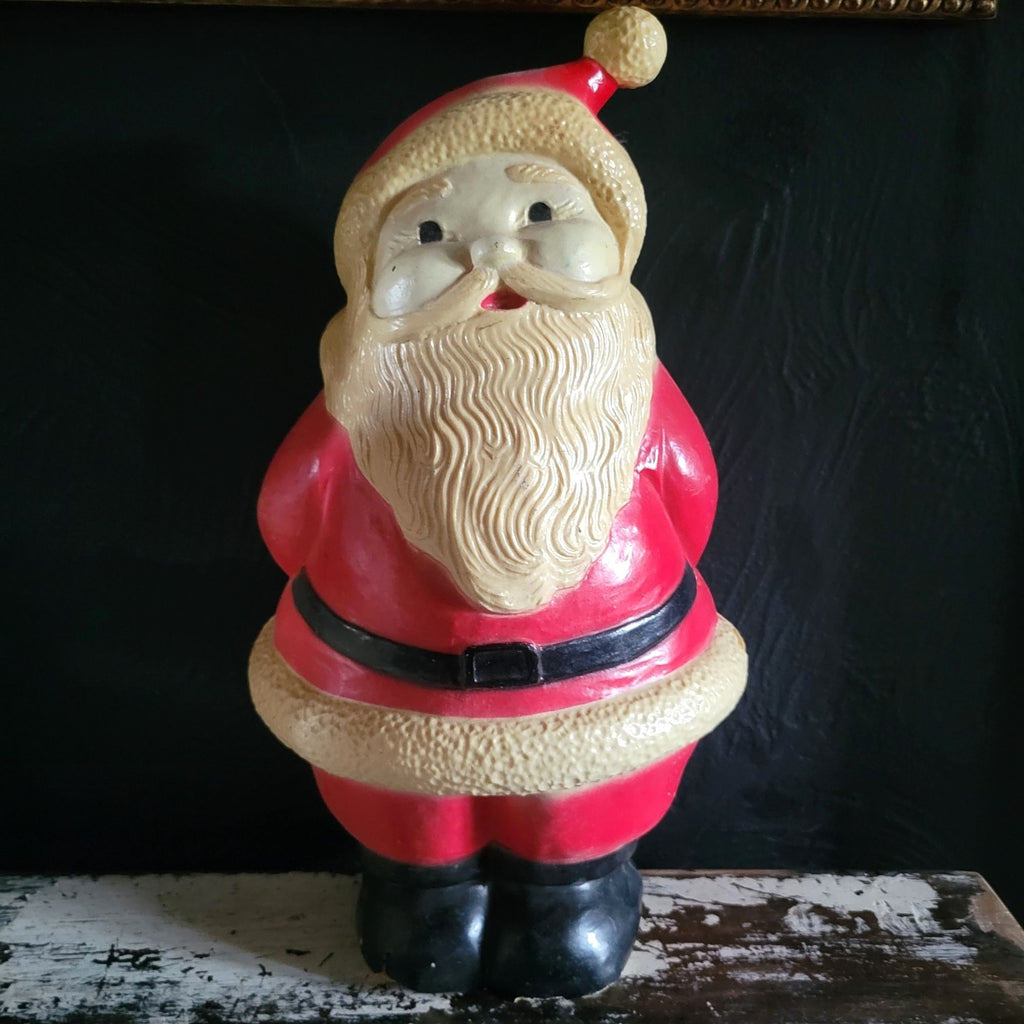 Vtg 1970s Union Products Blow Mold Santa Claus 14.5" Holiday Decoration *Read