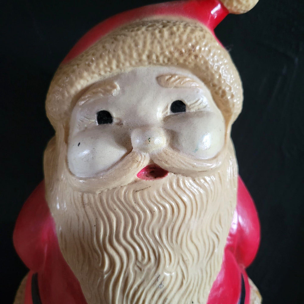 Vtg 1970s Union Products Blow Mold Santa Claus 14.5" Holiday Decoration *Read