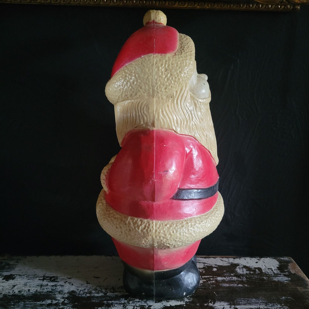 Vtg 1970s Union Products Blow Mold Santa Claus 14.5" Holiday Decoration *Read