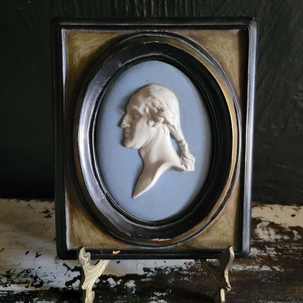 Wedgwood Bicentennial Portrait Plaque Of George Washington Cameo c. 1932